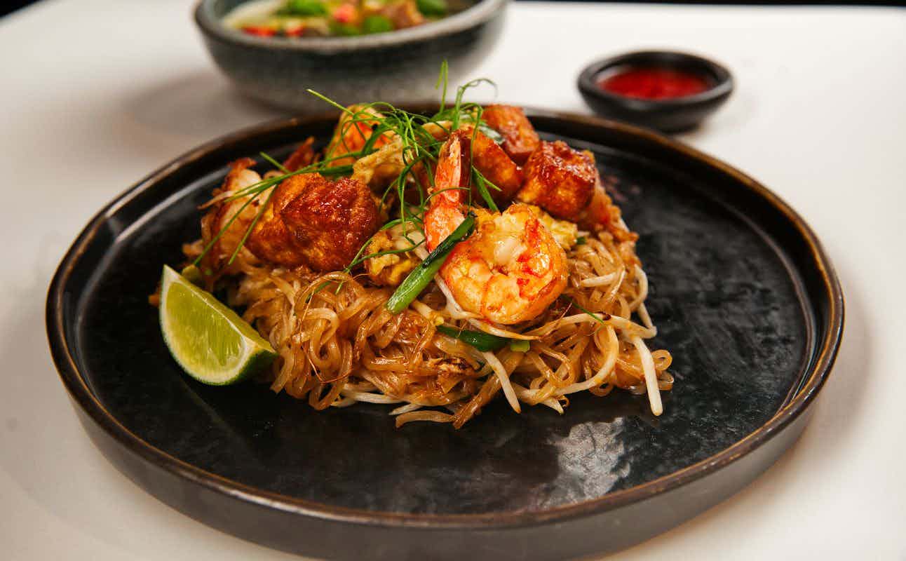 Enjoy Asian, Fusion, Thai, Vegan Options, Vegetarian options, Gluten Free Options, Restaurant, Free Wifi, $$, Families and Groups cuisine at Foley's in Fitzrovia, London
