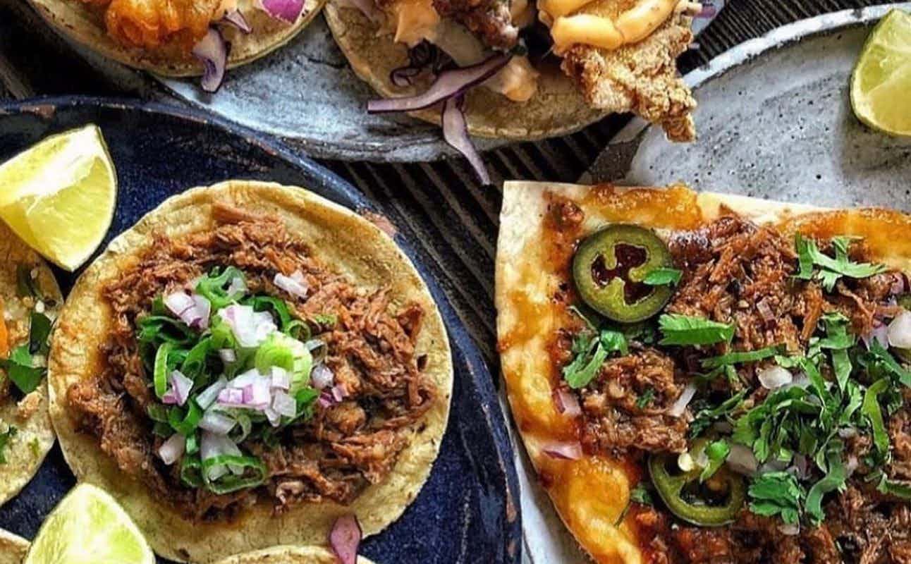 Enjoy Mexican, Vegetarian options, Gluten Free Options, Restaurant, Table service, Indoor & Outdoor Seating, Wheelchair accessible, $$, Date night and Groups cuisine at breddos Tacos in Clerkenwell, London