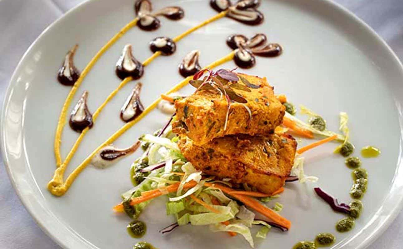 Enjoy Indian, Asian, Vegan Options, Vegetarian options, Restaurant, Highchairs available, $$, Families and Groups cuisine at Sangam Heald Green in Heald Green, Manchester