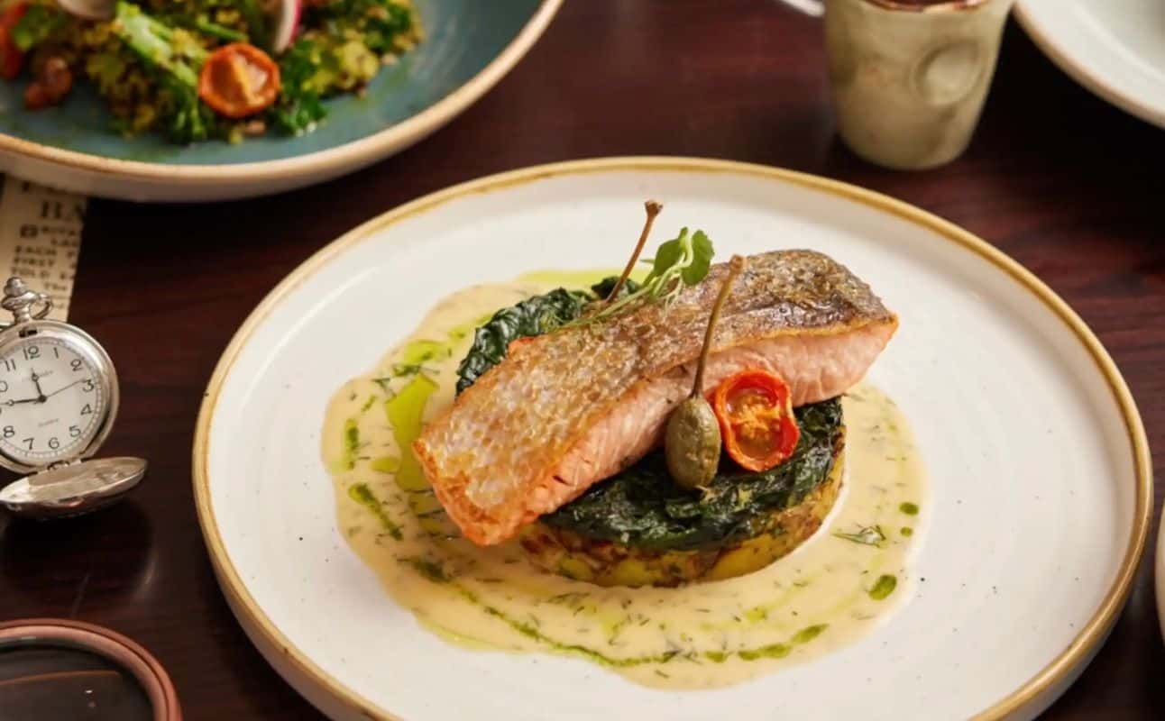 Enjoy British, European, Gluten Free options, Vegan options, Vegetarian options, Hotel restaurant, Indoor & outdoor seating, Highchairs available, Wheelchair accessible, Free wifi, Table service, $$, Groups, Families and Date night cuisine at One Twenty One Two Restaurant in Westminster, London