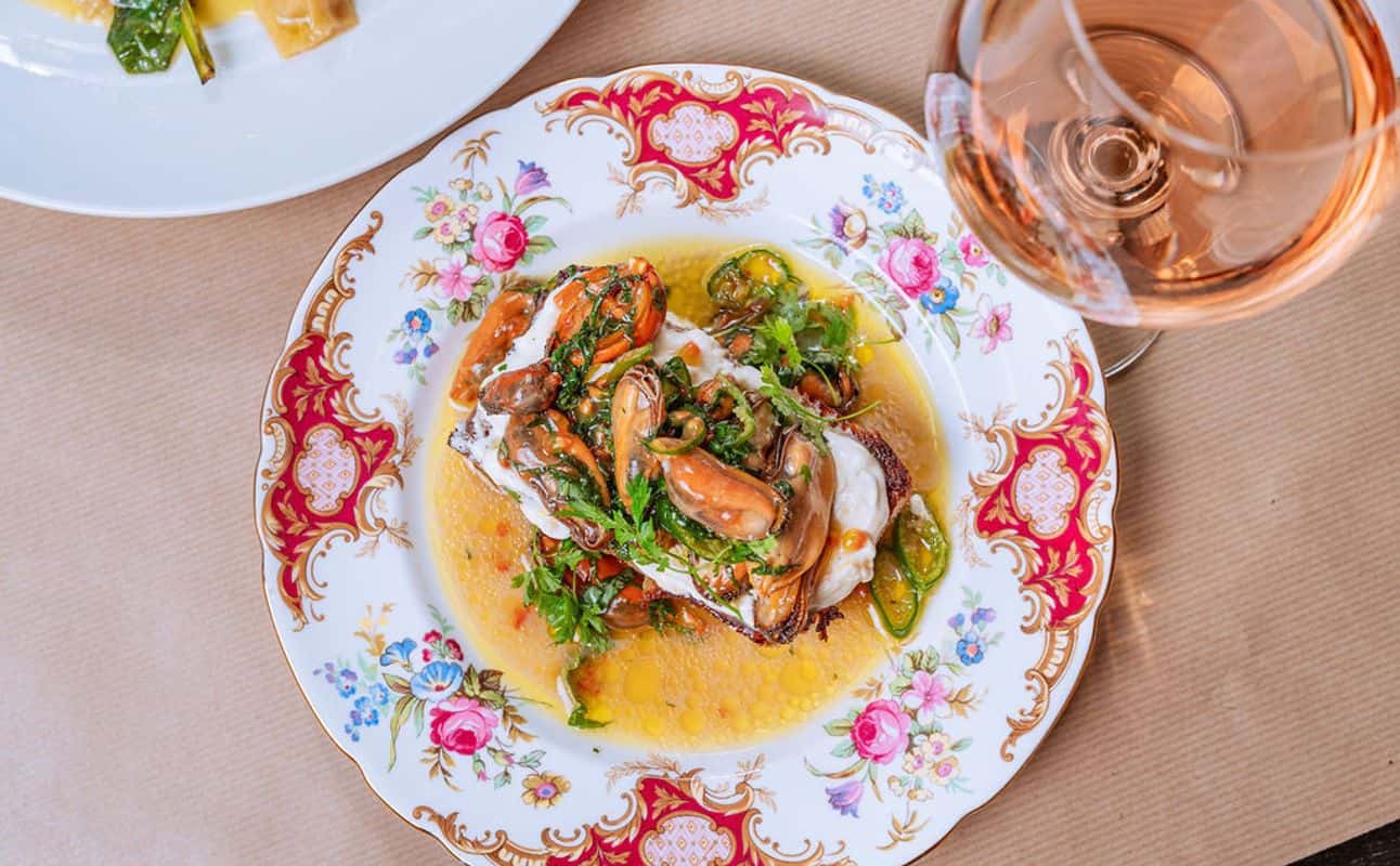 Enjoy Middle Eastern, Mediterranean, Vegan options, Dairy free options, Gluten Free options, Vegetarian options, Restaurant, Free wifi, Table service, Indoor & outdoor seating, $$$, Families, Groups, Bar scene, Business meetings, Hidden gems, Date night and Special occasion cuisine at Lilienblum in Shoreditch, London