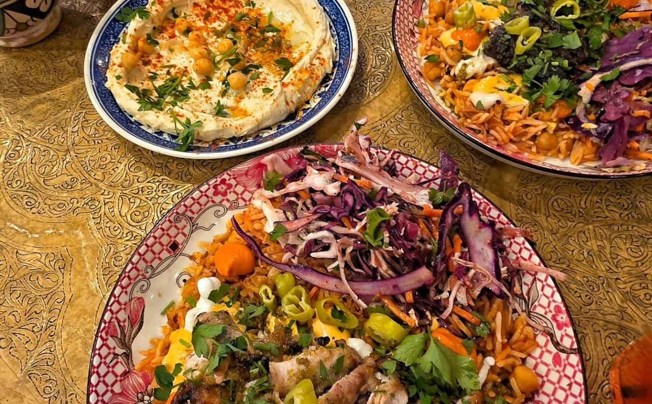 Enjoy Lebanese, Halal, Gluten Free options, Vegan options, Vegetarian options, Restaurant, Free wifi, Highchairs available, Table service, Wheelchair accessible, $$, Families, Groups and Special occasion cuisine at Comptoir Libanais Oxford in Oxford City Centre, Oxford