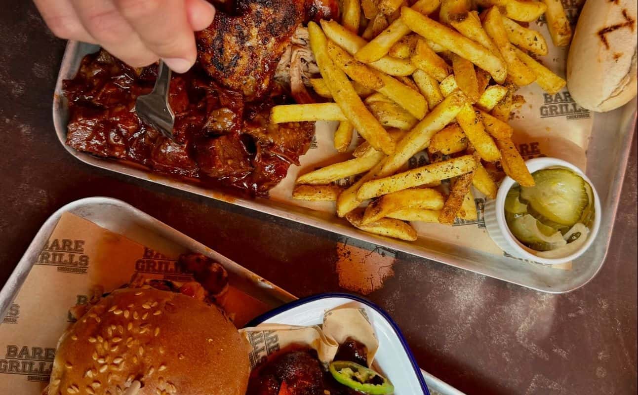 Enjoy American, Burgers, Grill & barbeque, Gluten Free options, Restaurant, Child friendly, Highchairs available, Table service, $$, Families, Kids and Groups cuisine at Bare Grills in Clifton, Bristol
