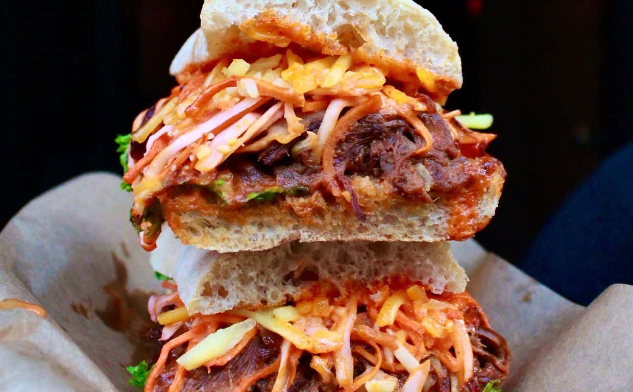 Enjoy Mexican, Vegan options, Vegetarian options, Restaurant, Private dining, Indoor & outdoor seating, $$, Live music and Groups cuisine at Boogalú in Northern Quarter, Manchester