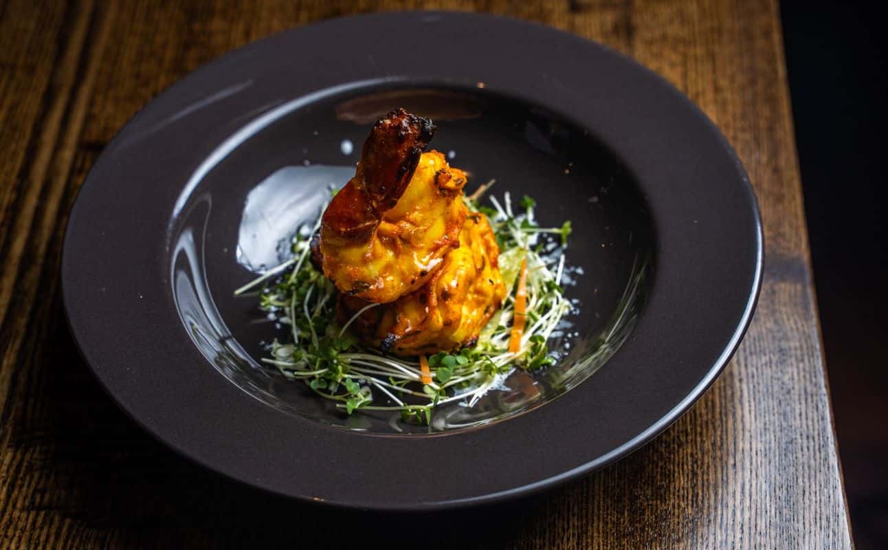 Enjoy Asian, Indian, Vegetarian options, Vegan options, Gluten Free options, Restaurant, Street parking, Highchairs available, Wheelchair accessible, Free wifi, Table service, $$, Special occasion and Groups cuisine at Shampan at the Spinning Wheel in Westerham, London