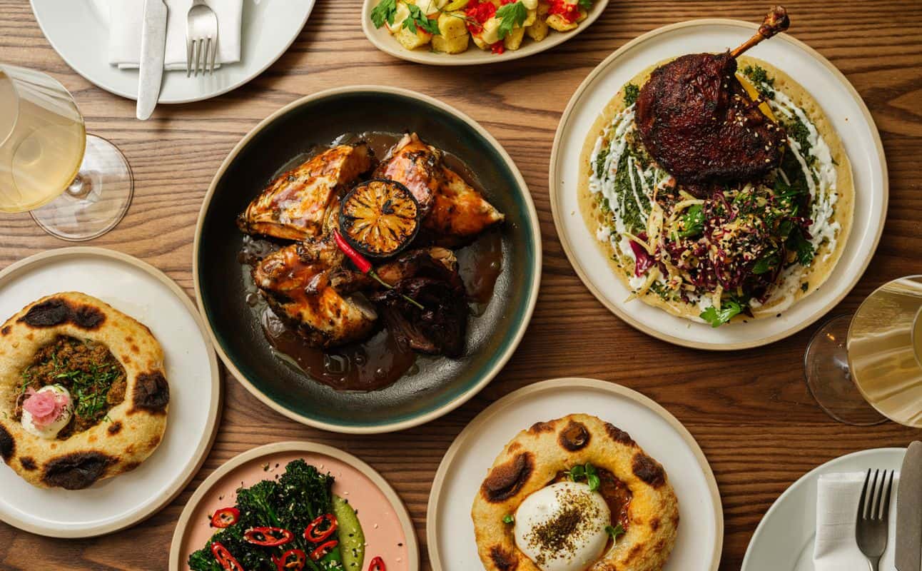 Enjoy Mediterranean, Gluten Free options, Dairy free options, Restaurant, Private dining, Table service, $$$ and Groups cuisine at Carmel Fitzrovia in Fitzrovia, London
