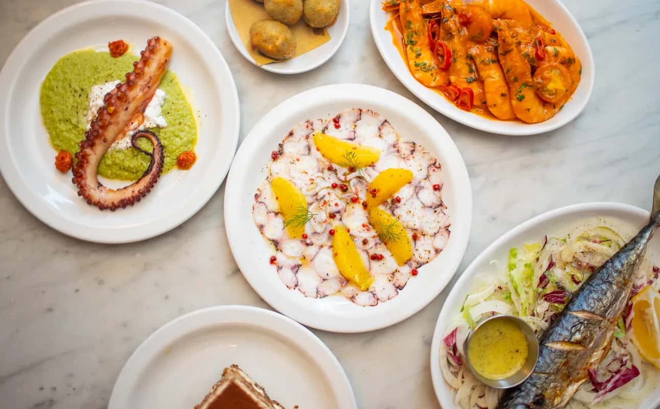 Enjoy Italian, Mediterranean, European, Vegetarian options, Vegan options, Gluten Free options, Restaurant, Table service, $$$, Local cuisine and Families cuisine at Polpo Soho in Soho, London
