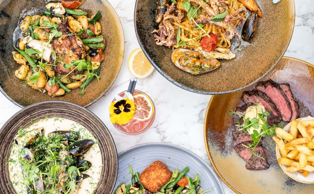 Enjoy British, International, Vegan options, Vegetarian options, Gluten Free options, Restaurant, Free wifi, Highchairs available, Wheelchair accessible, $$, Families and Groups cuisine at Masons Restaurant Bar in Manchester City Centre, Manchester