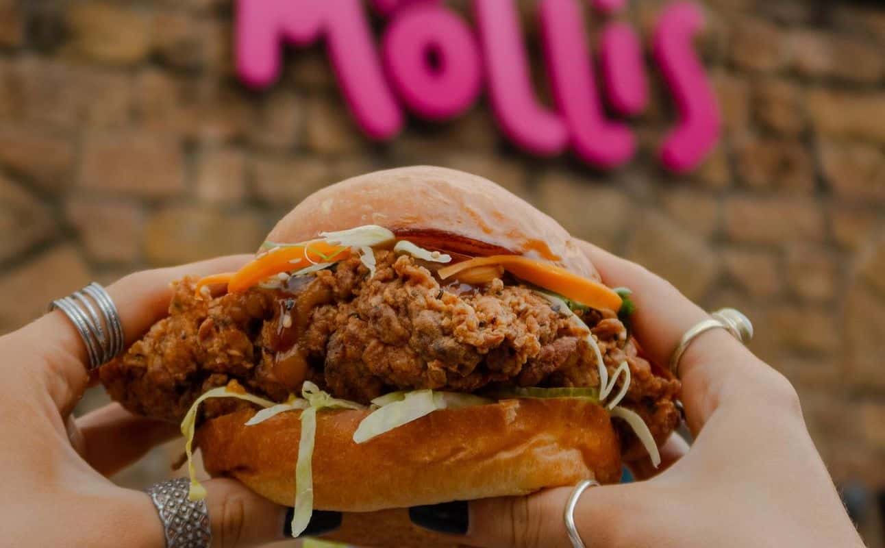 Enjoy American, British, Vegetarian options, Vegan options, Gluten Free options, Restaurant, Table service, $$, Families and Groups cuisine at Mollis in Nottingham City Centre, Nottingham