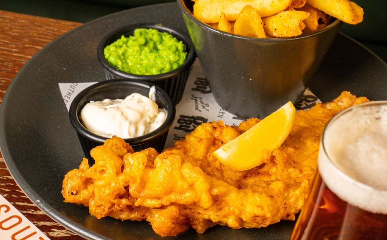 Enjoy Scottish, Small plates, Pub Food, Gluten Free options, Vegan options, Vegetarian options, Bars & pubs, Free wifi, Table service, Wheelchair accessible, Dog friendly, $$, Groups and Bar scene cuisine at The Southern in Southside, Edinburgh
