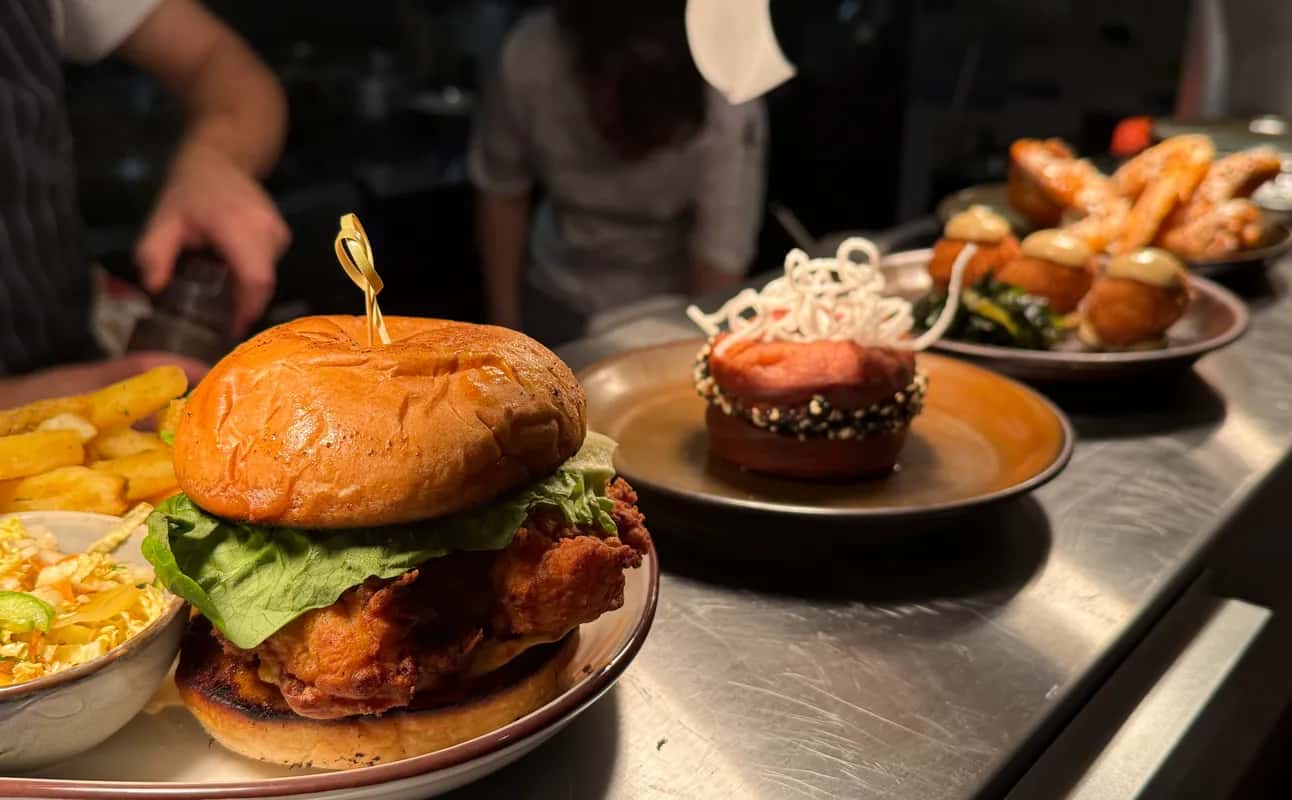 Enjoy Modern Asian, American, British, Vegetarian options, Vegan options, Gluten Free options, Dairy free options, Cocktail bar, Restaurant, Free wifi, Wheelchair accessible, $$, Families, Groups, Date night, Hidden gems and Local cuisine cuisine at Feather in Redland, Bristol