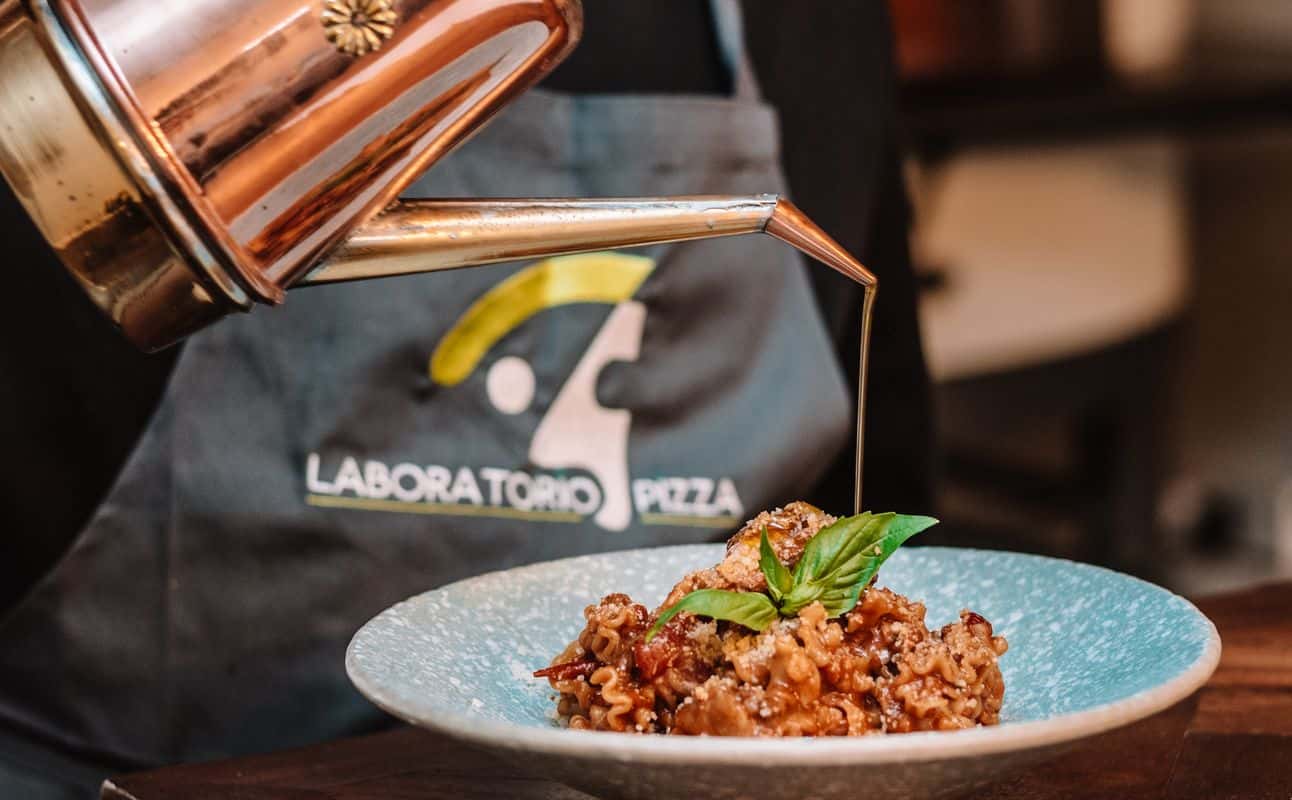 Enjoy Italian and Pizza cuisine at Laboratorio Pizza Fitzrovia in Fitzrovia, London
