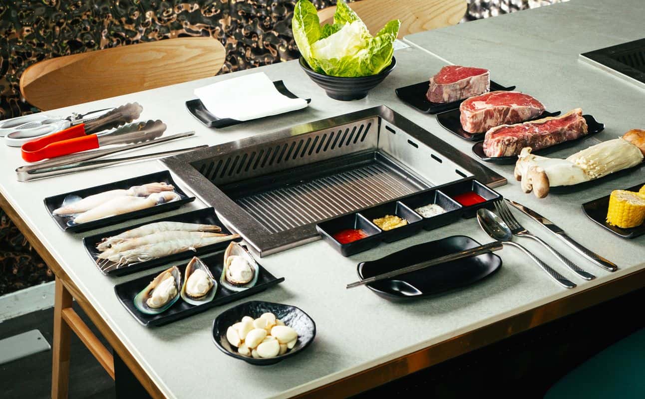Enjoy Asian, Korean, Japanese, Gluten Free options, Vegan options, Restaurant, Non-smoking, Private dining, Indoor & outdoor seating, Street parking, Wheelchair accessible, $$$, Groups and Families cuisine at WUJI_asian circle in Holyrood, Edinburgh