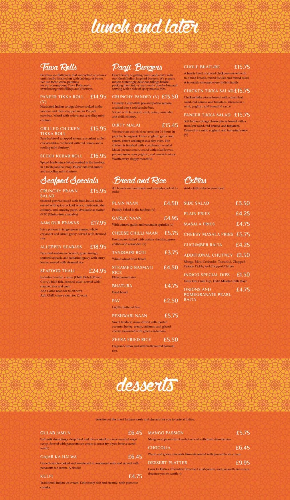 Indico Mailbox menu, page 2