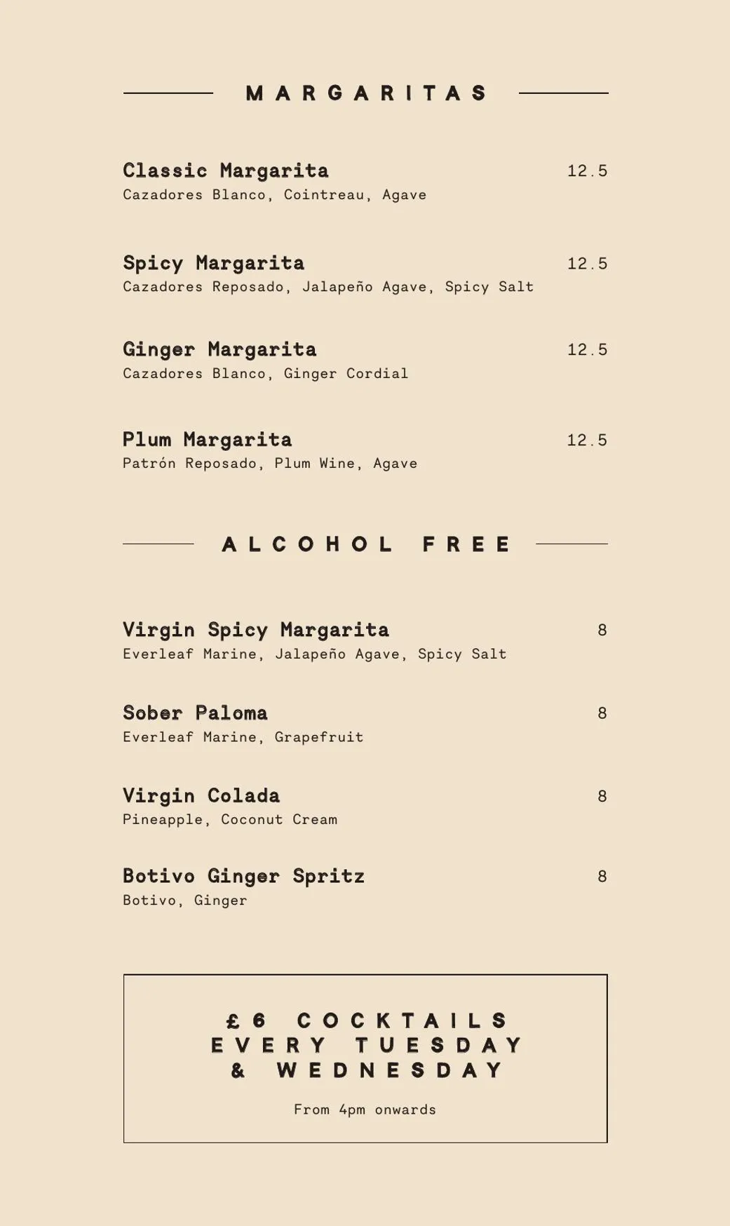 The Blues Kitchen menu, page 5
