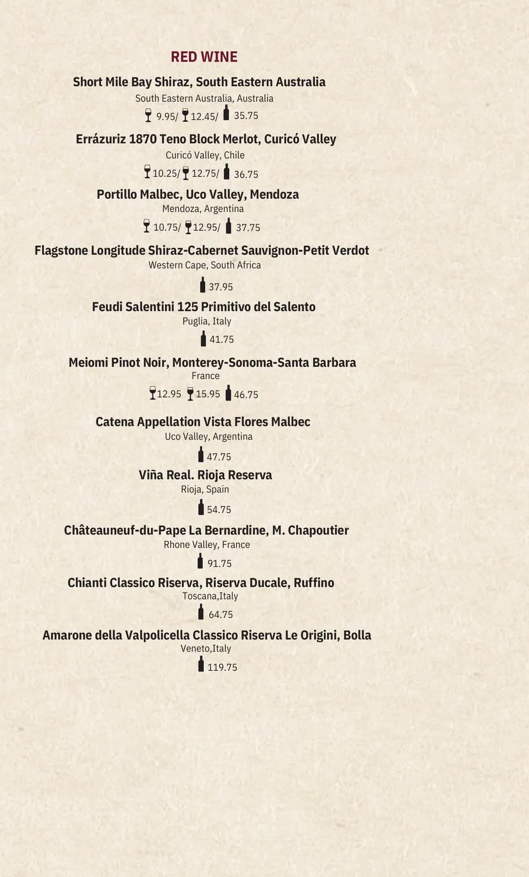 Asha's menu, page 14