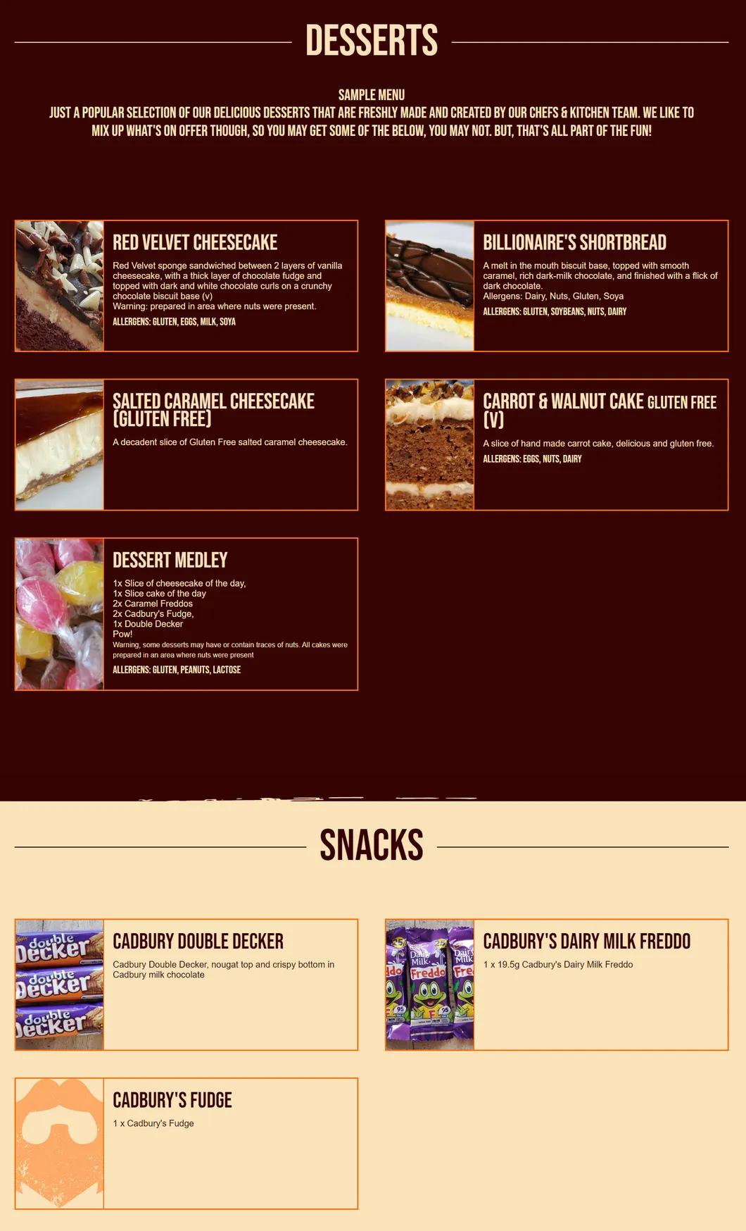 Beerd menu, page 3