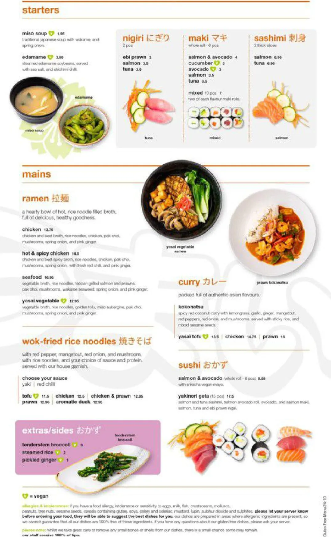 Yakinori menu, page 21