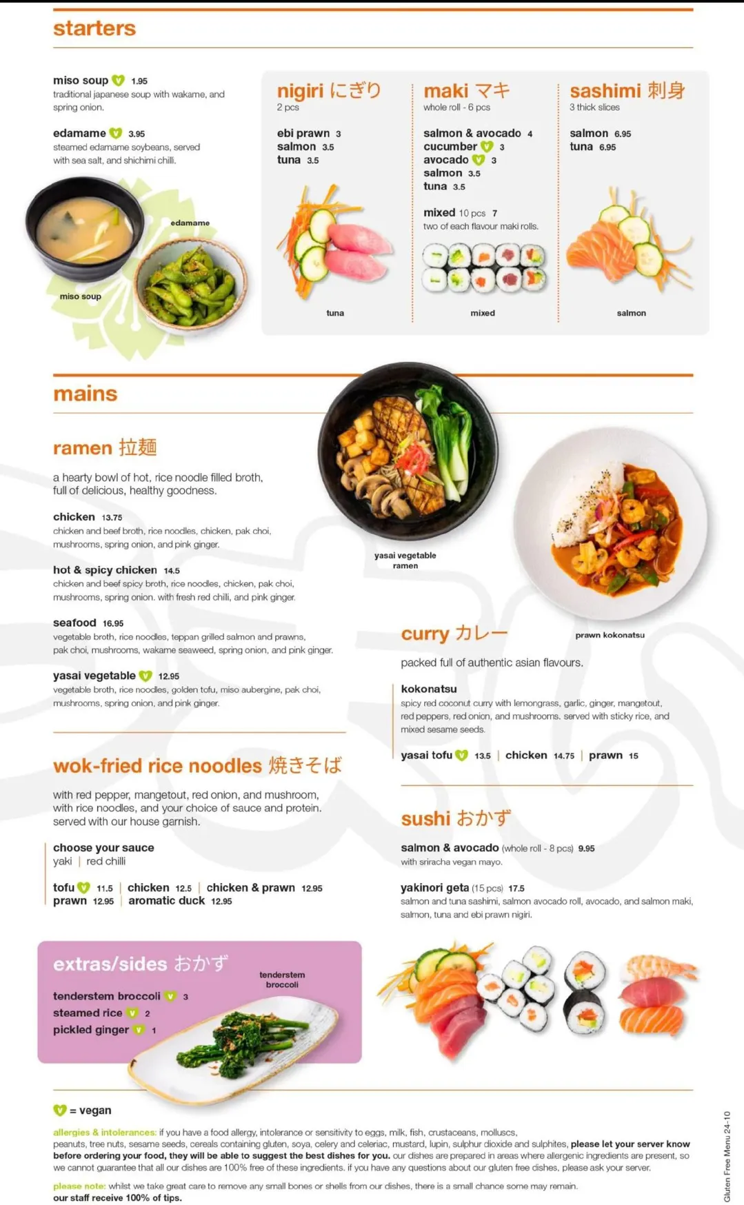 Yakinori menu, page 11