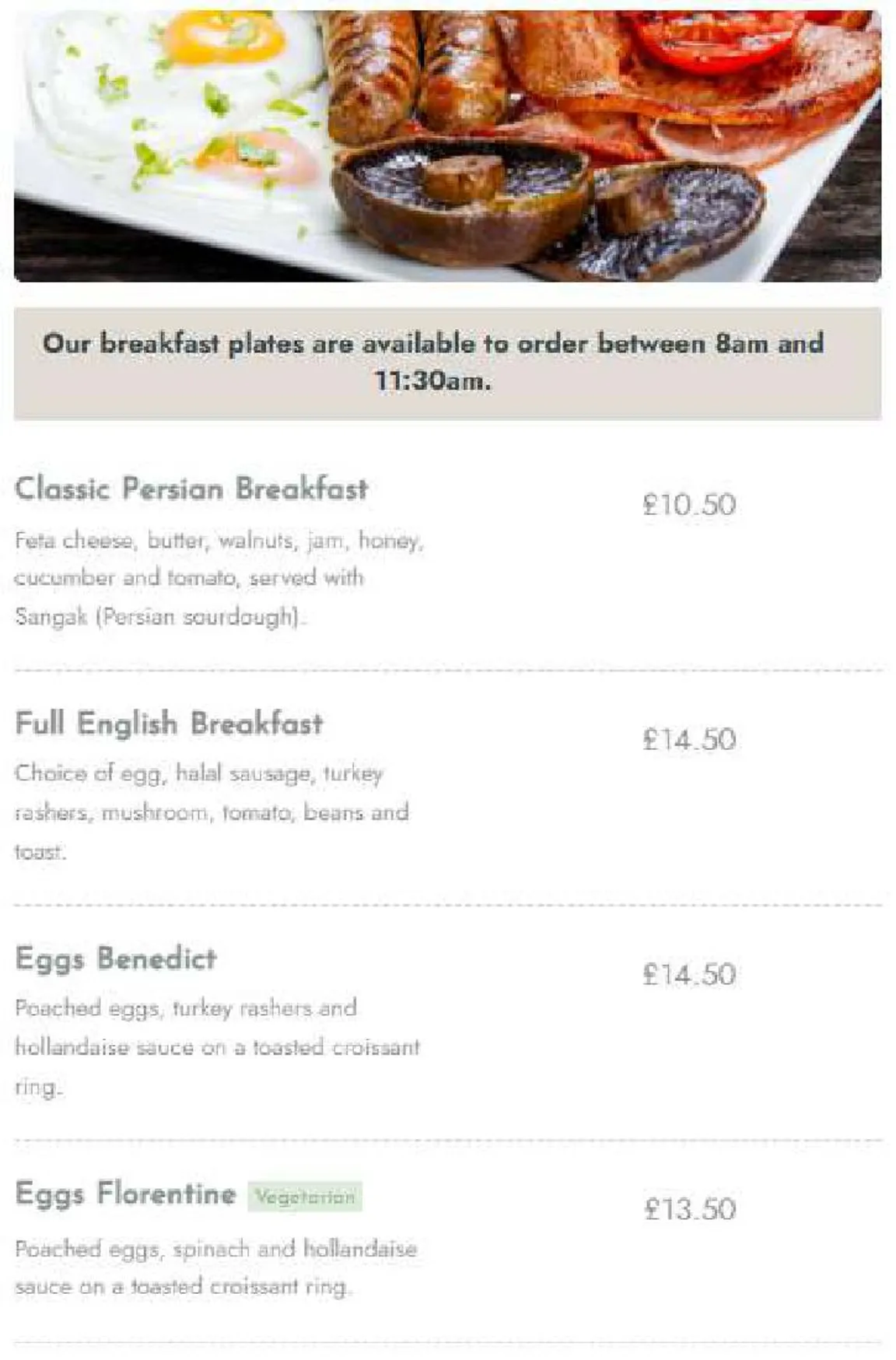 Galleria menu, page 3