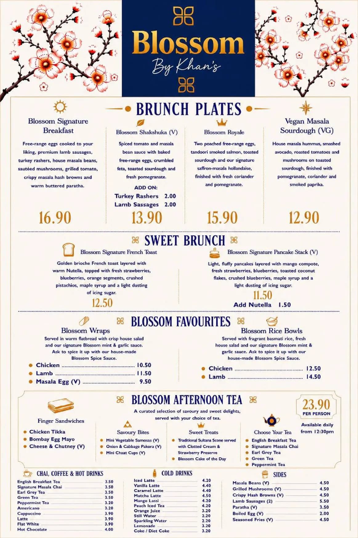 Blossom by Khans menu, page 4