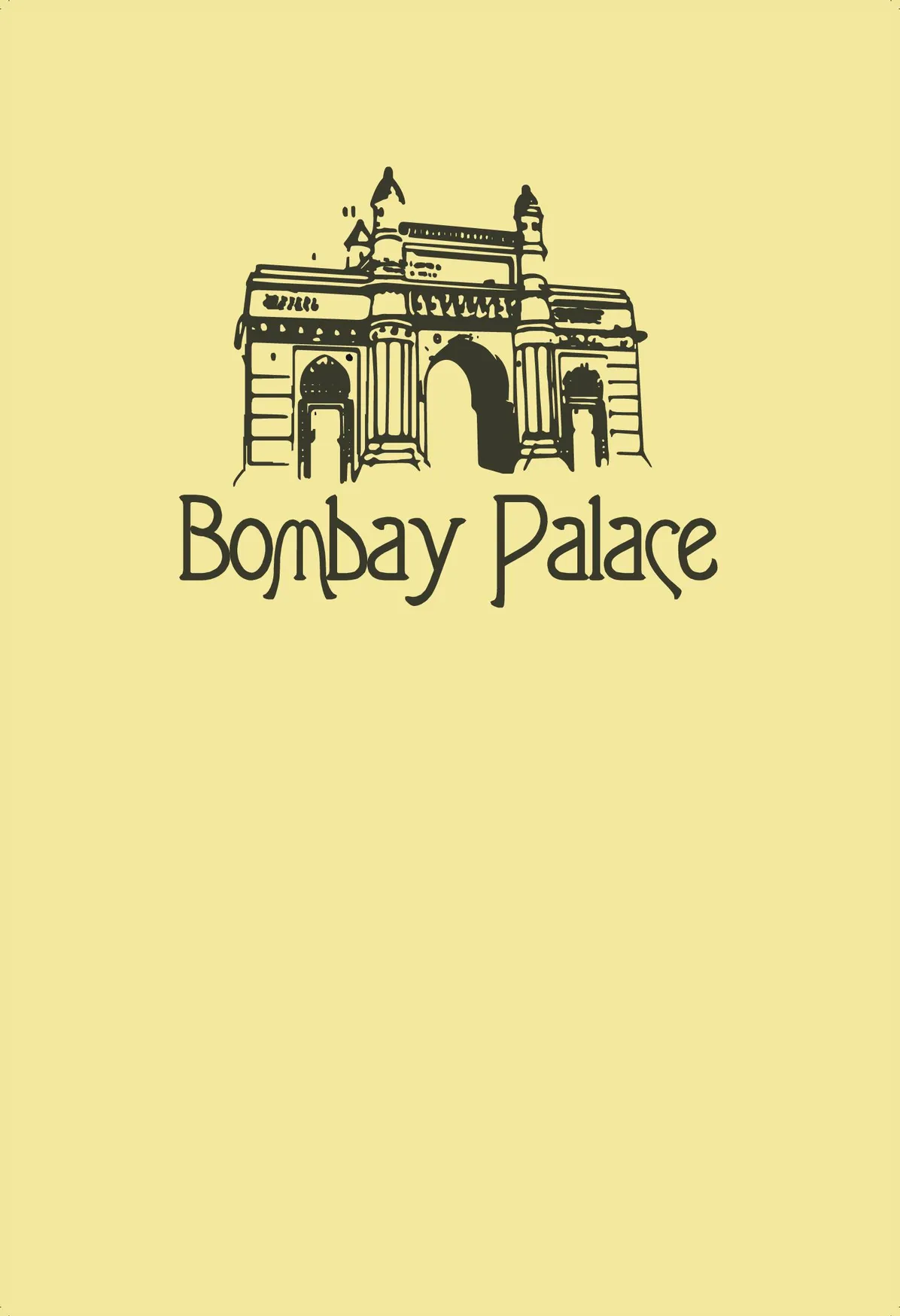 Bombay Palace menu, page 1