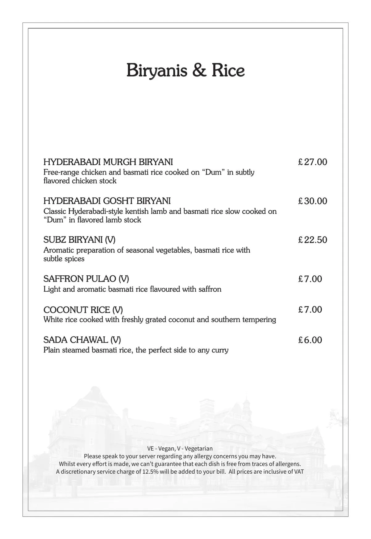Baluchi menu, page 4