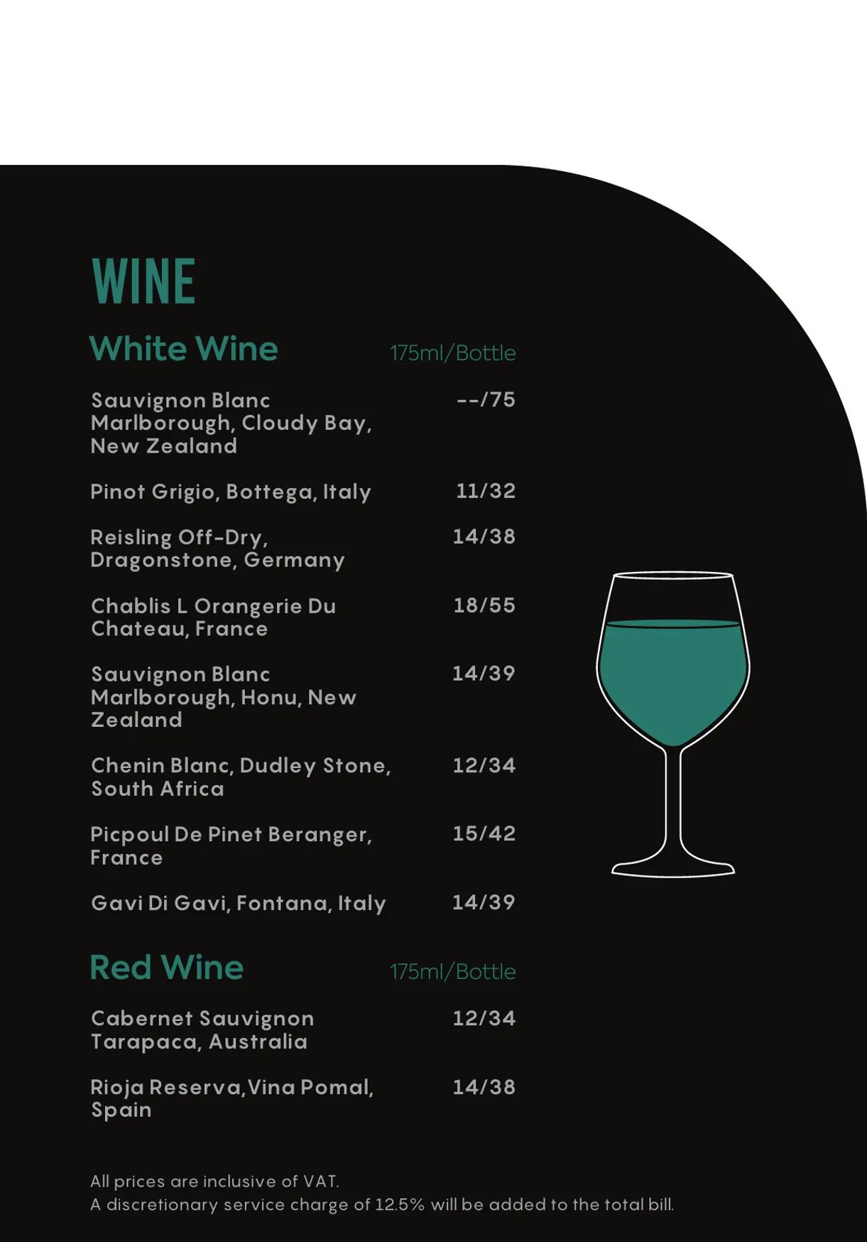 Bonzai London menu, page 3