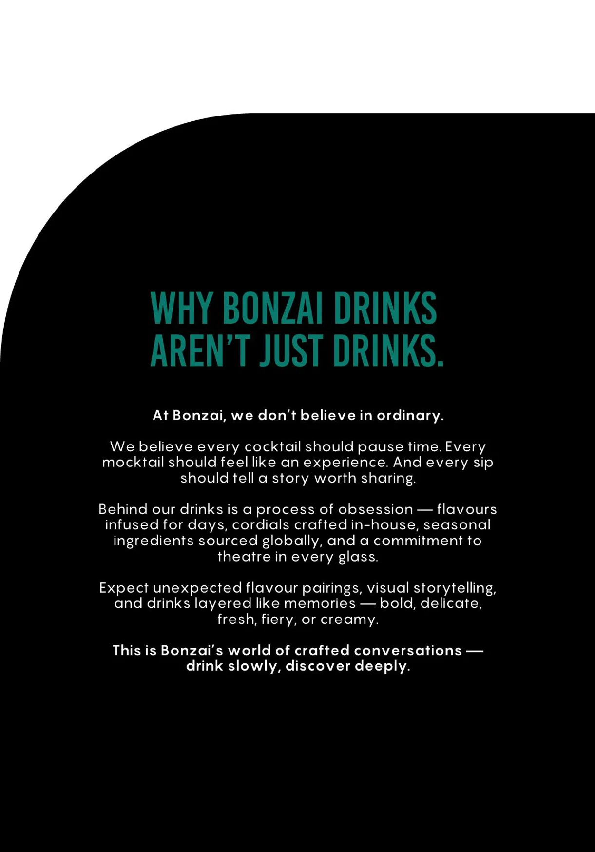 Bonzai London menu, page 24