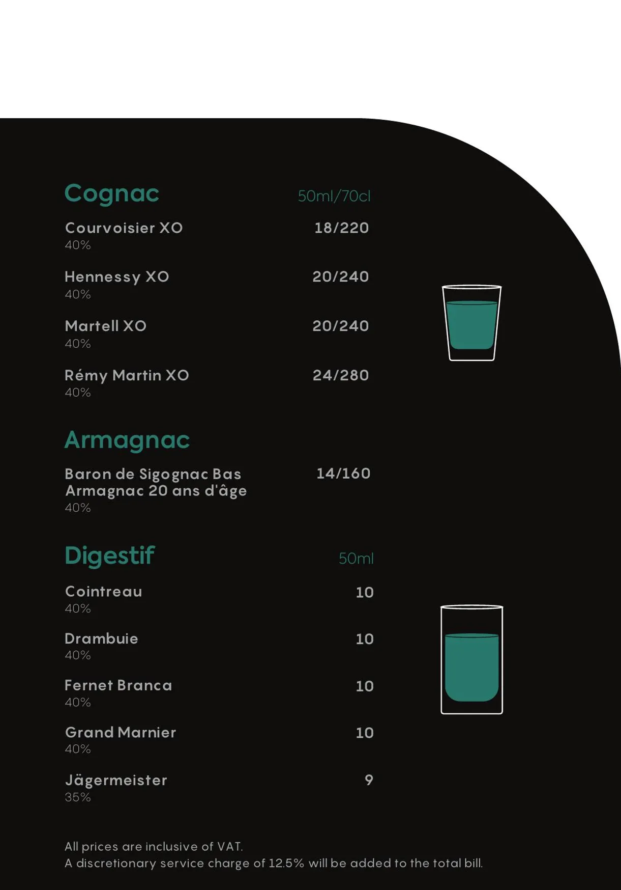 Bonzai London menu, page 17