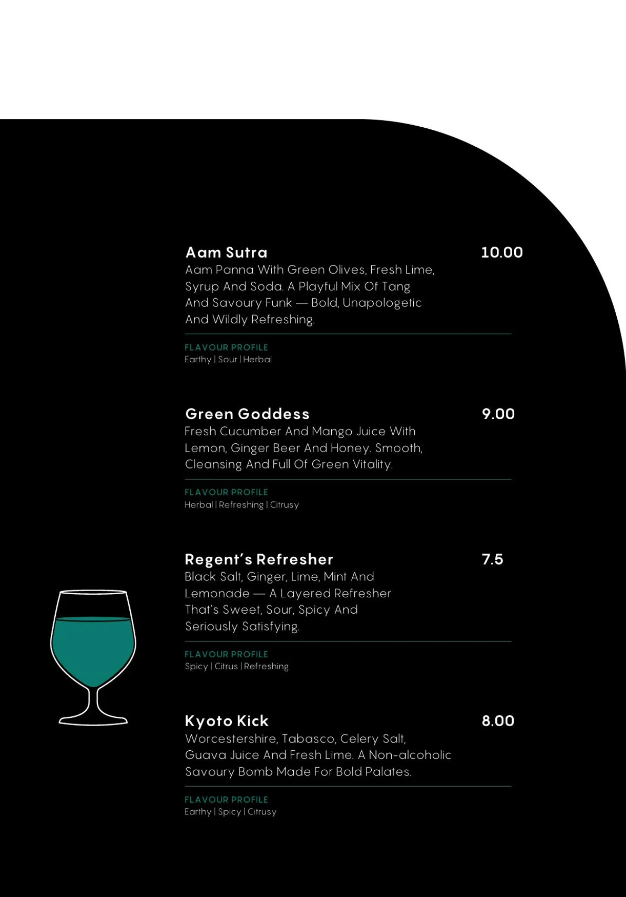 Bonzai London menu, page 35