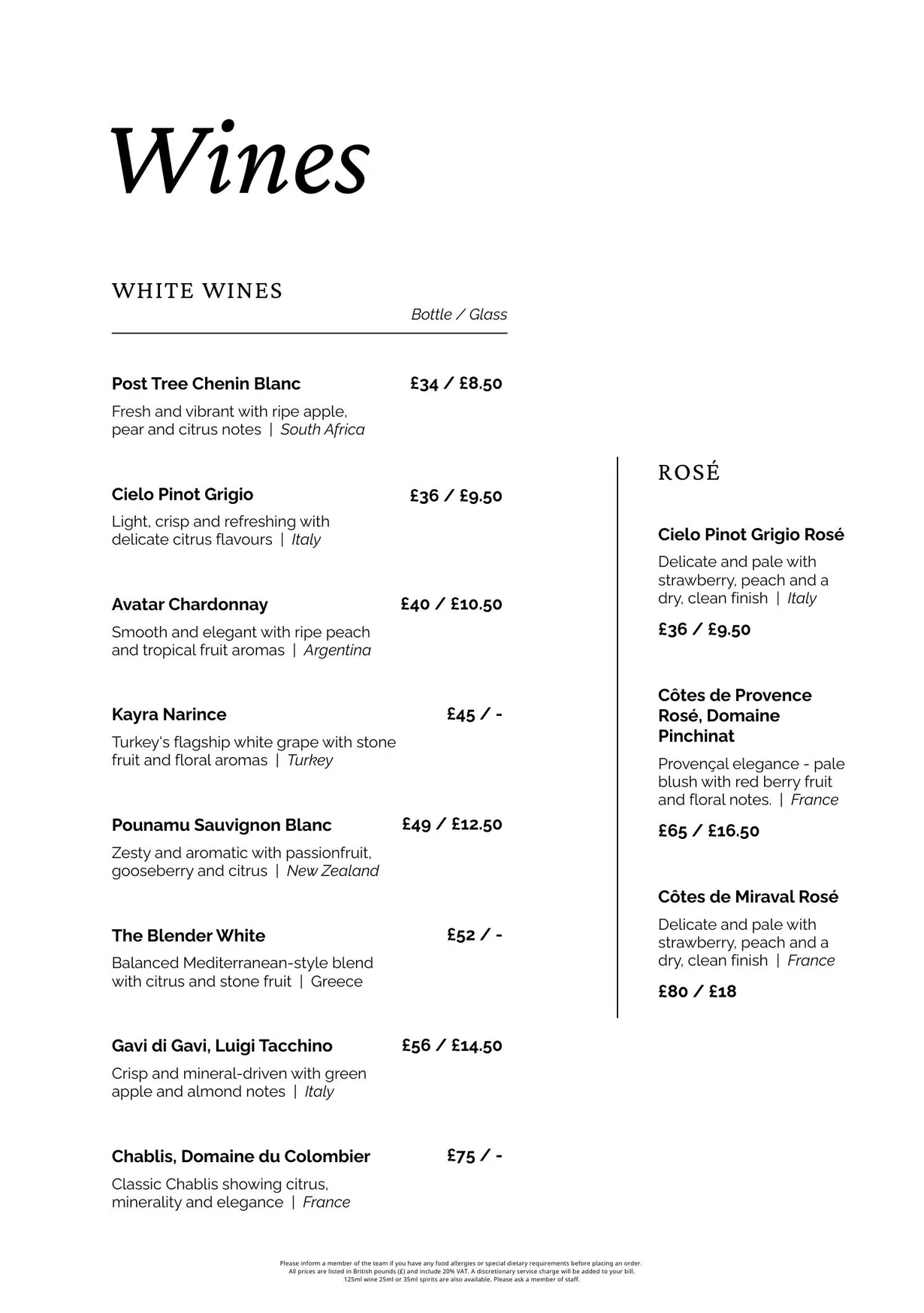 Elia menu, page 5