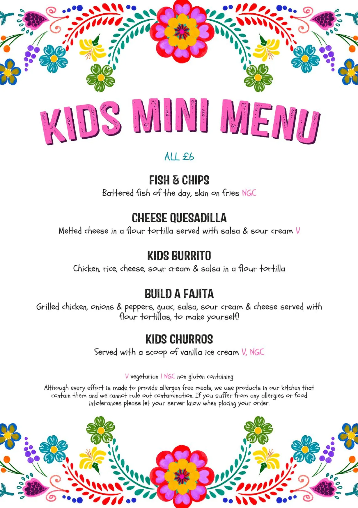 The Basement menu, page 6