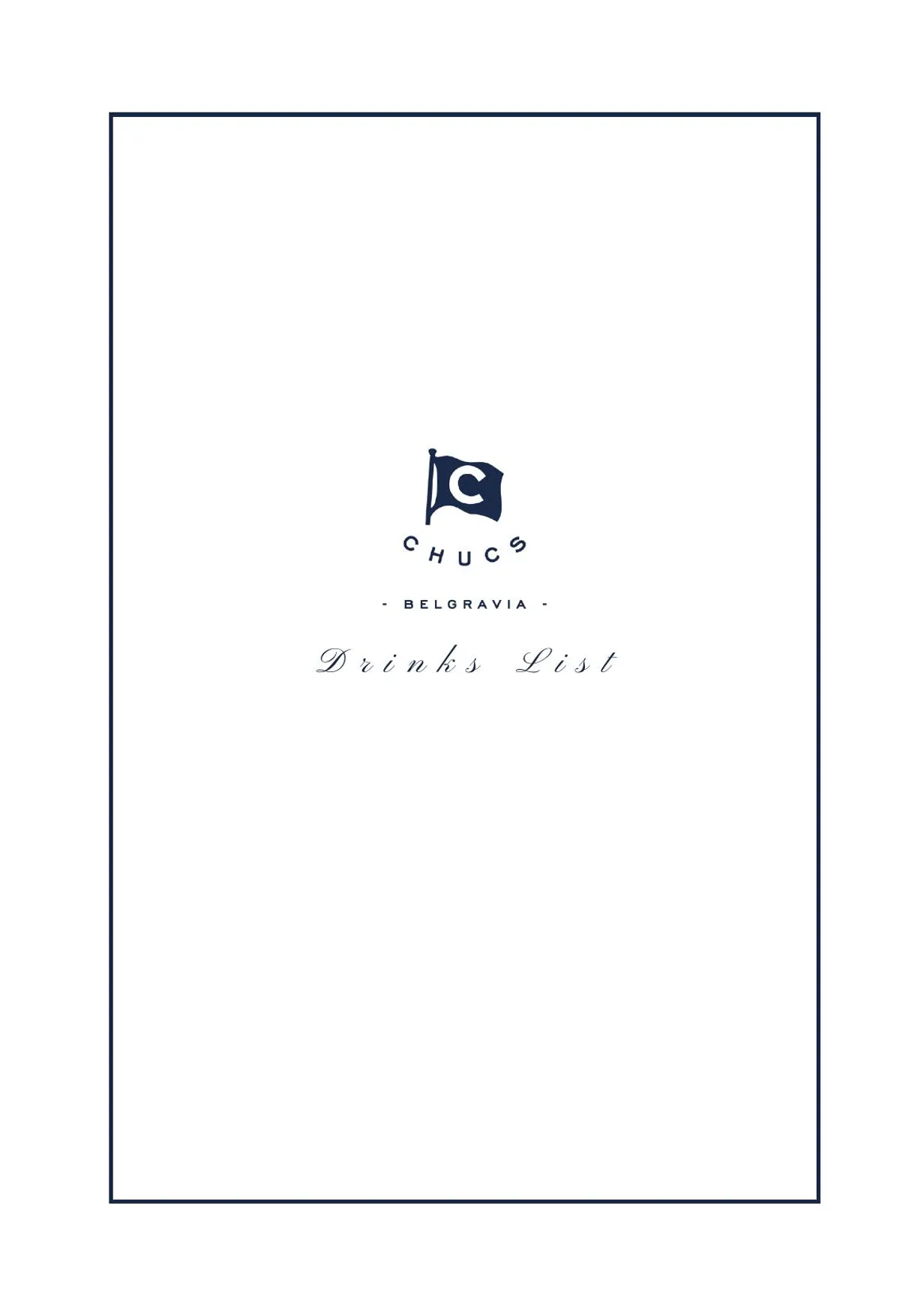Chucs Belgravia menu, page 15