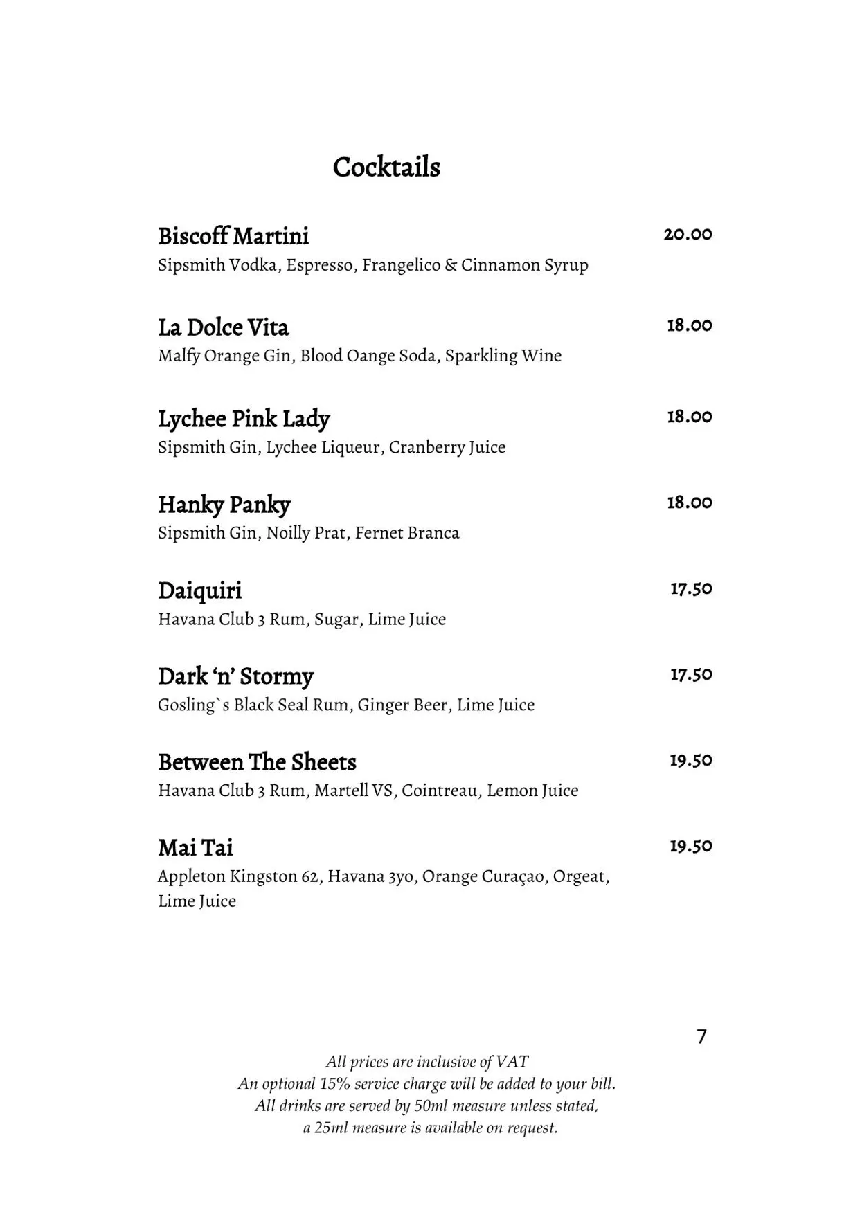 Galvin La Chapelle menu, page 8