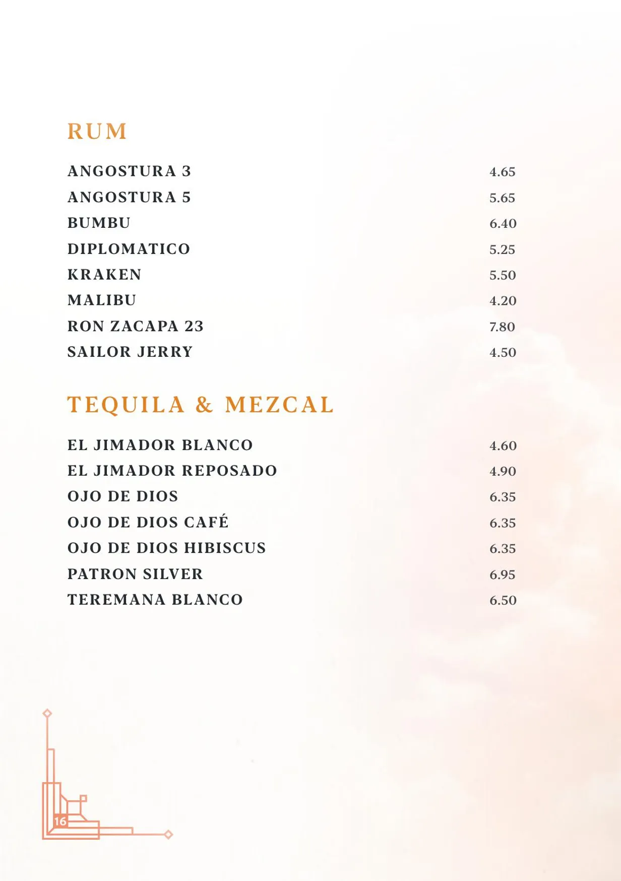 McLarens on the Corner menu, page 19