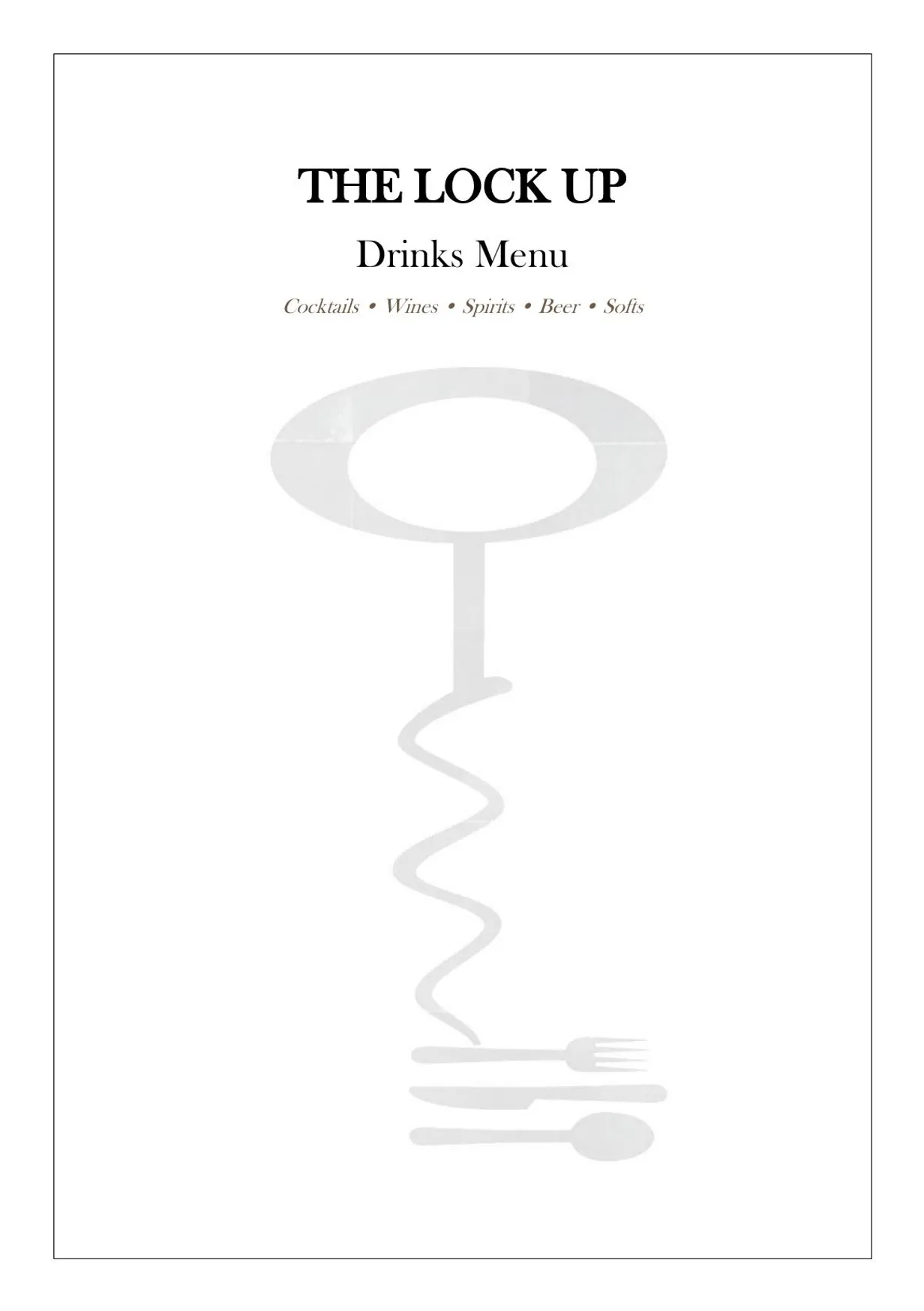 The Lock Up menu, page 3