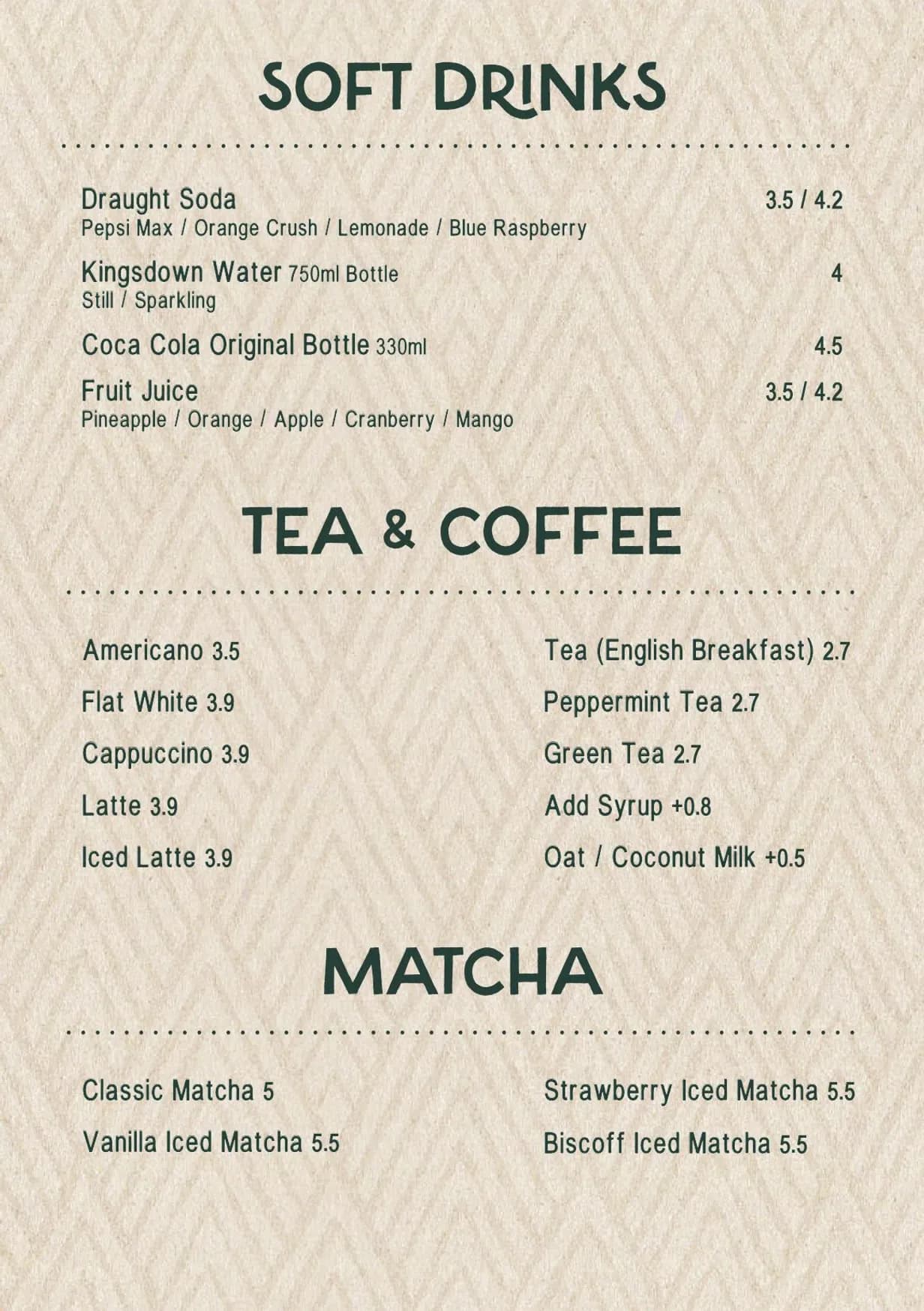 Moku menu, page 9
