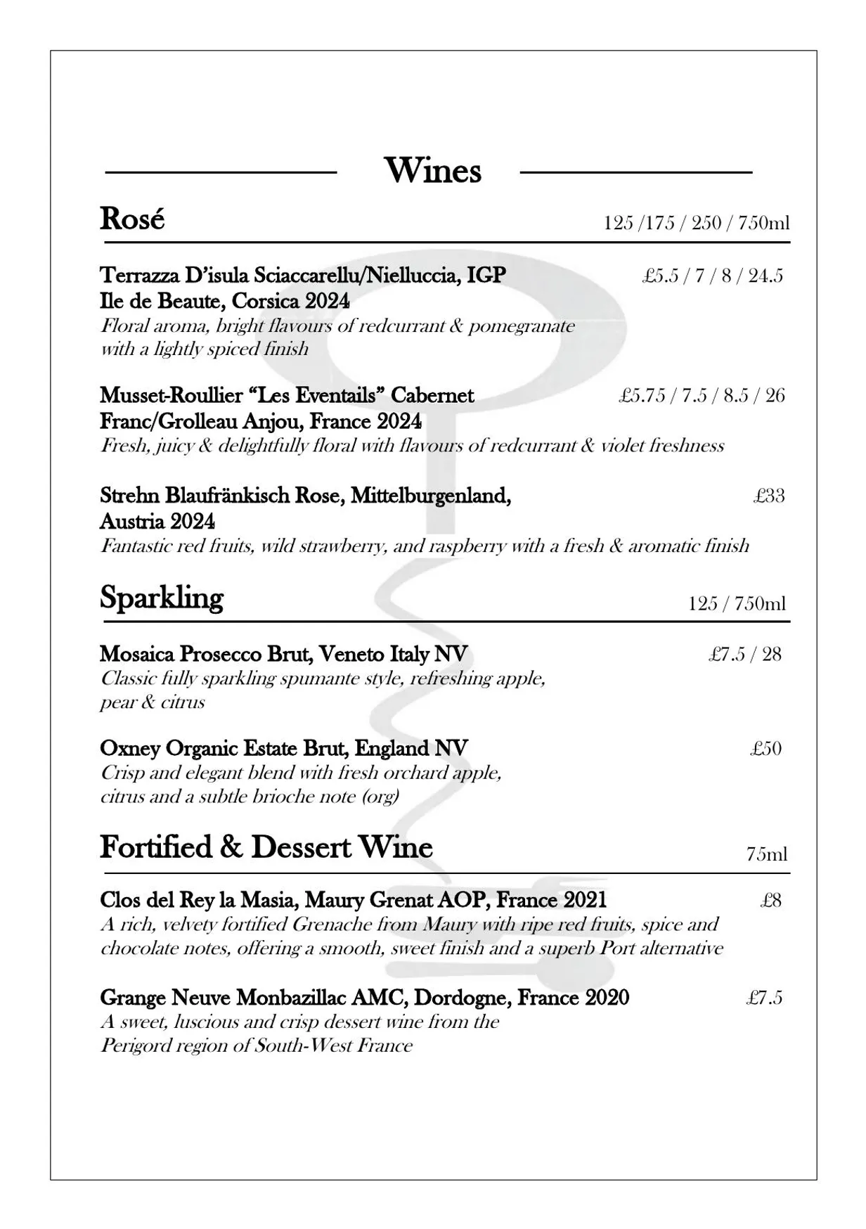 The Lock Up menu, page 7