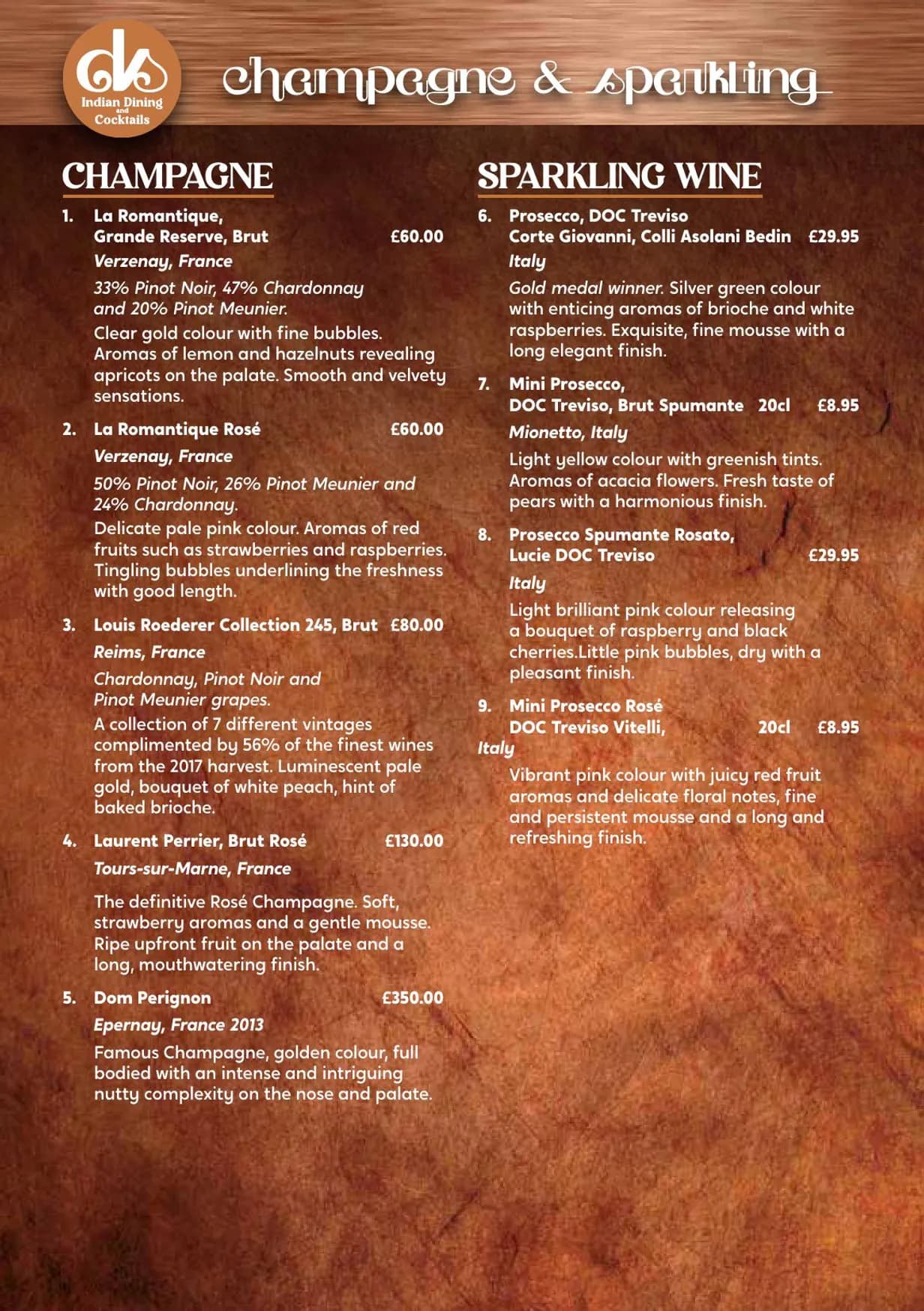 Dil Se menu, page 2
