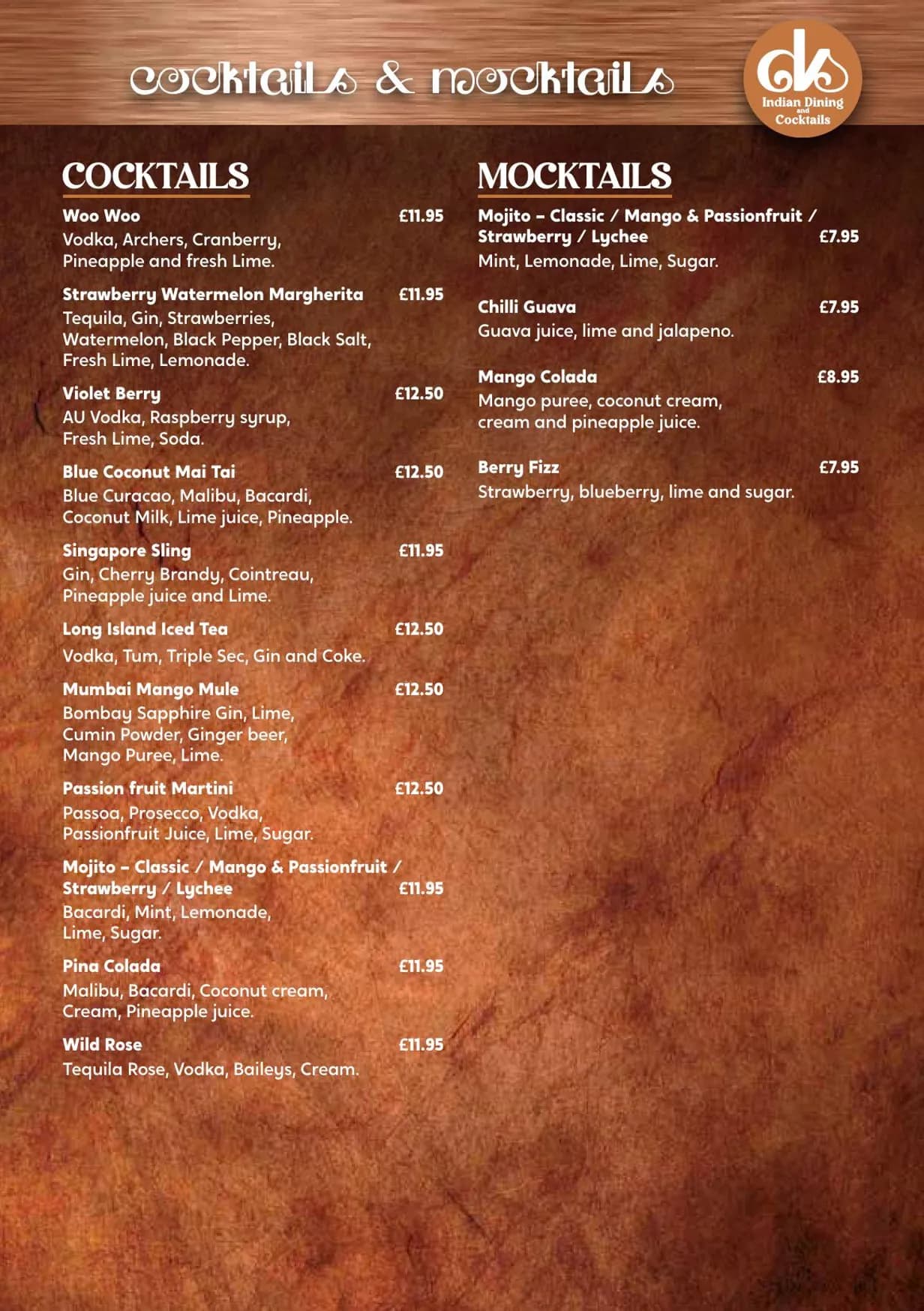 Dil Se menu, page 5