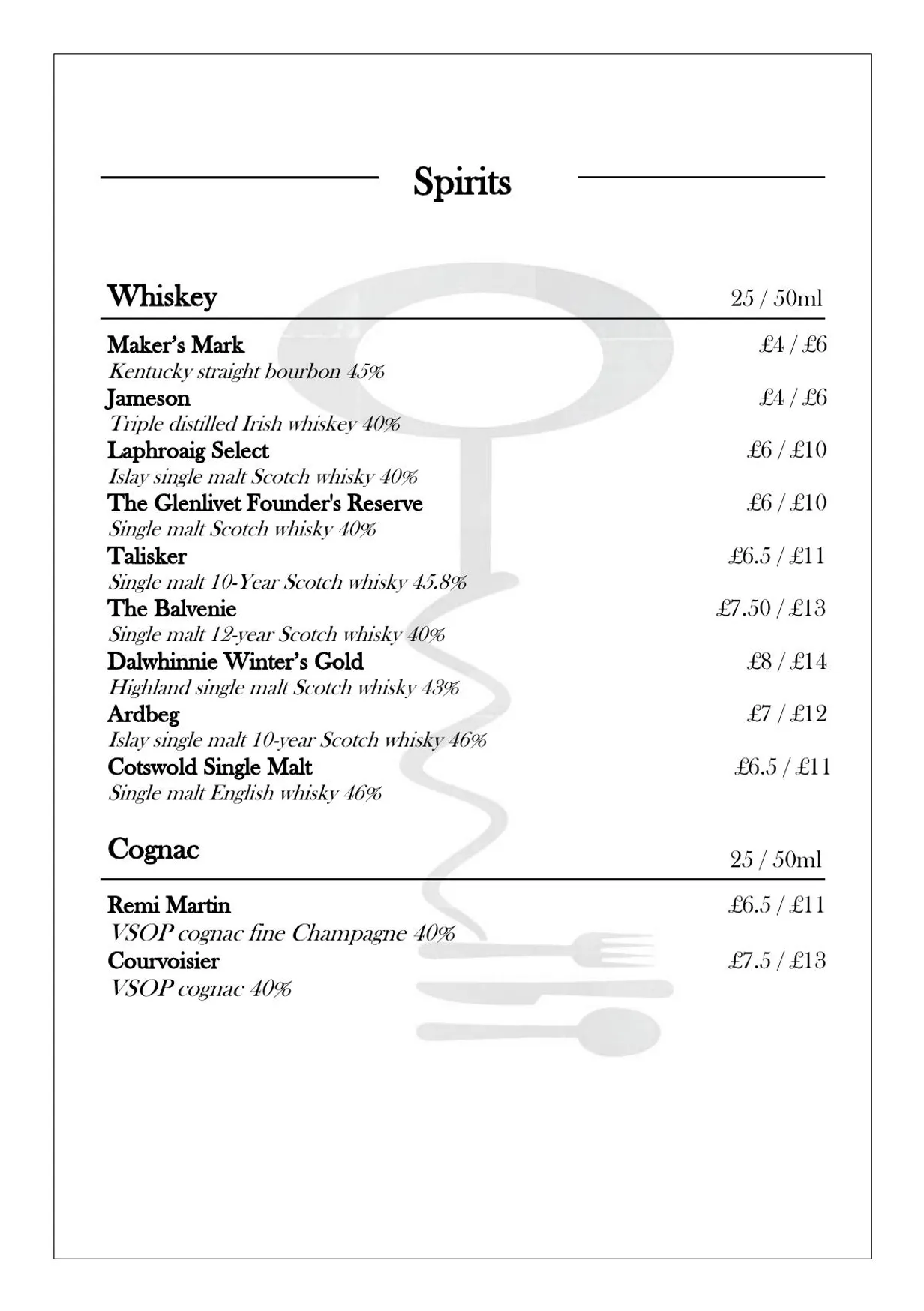 The Lock Up menu, page 8