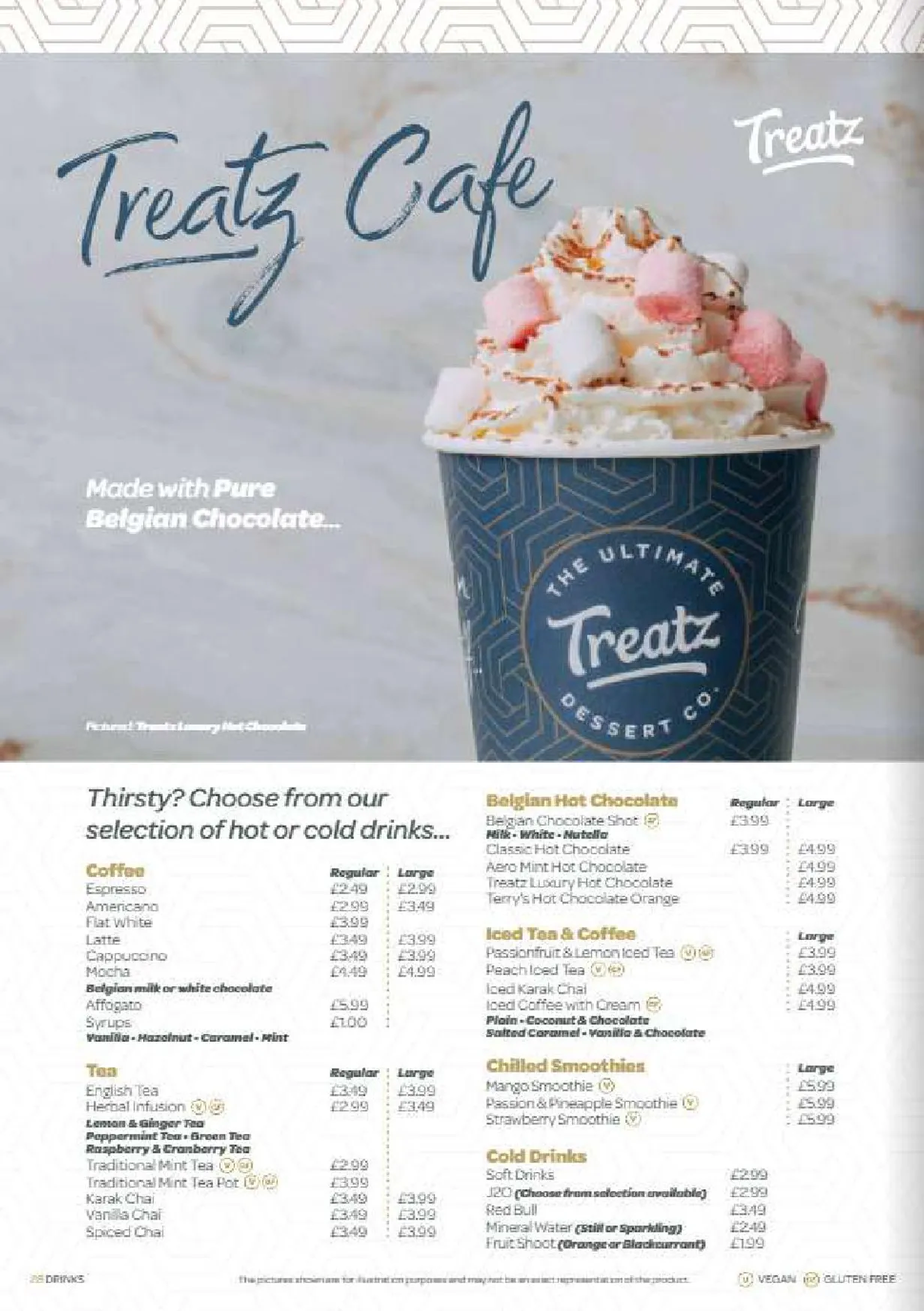 Treatz Dessert Restaurant menu, page 15