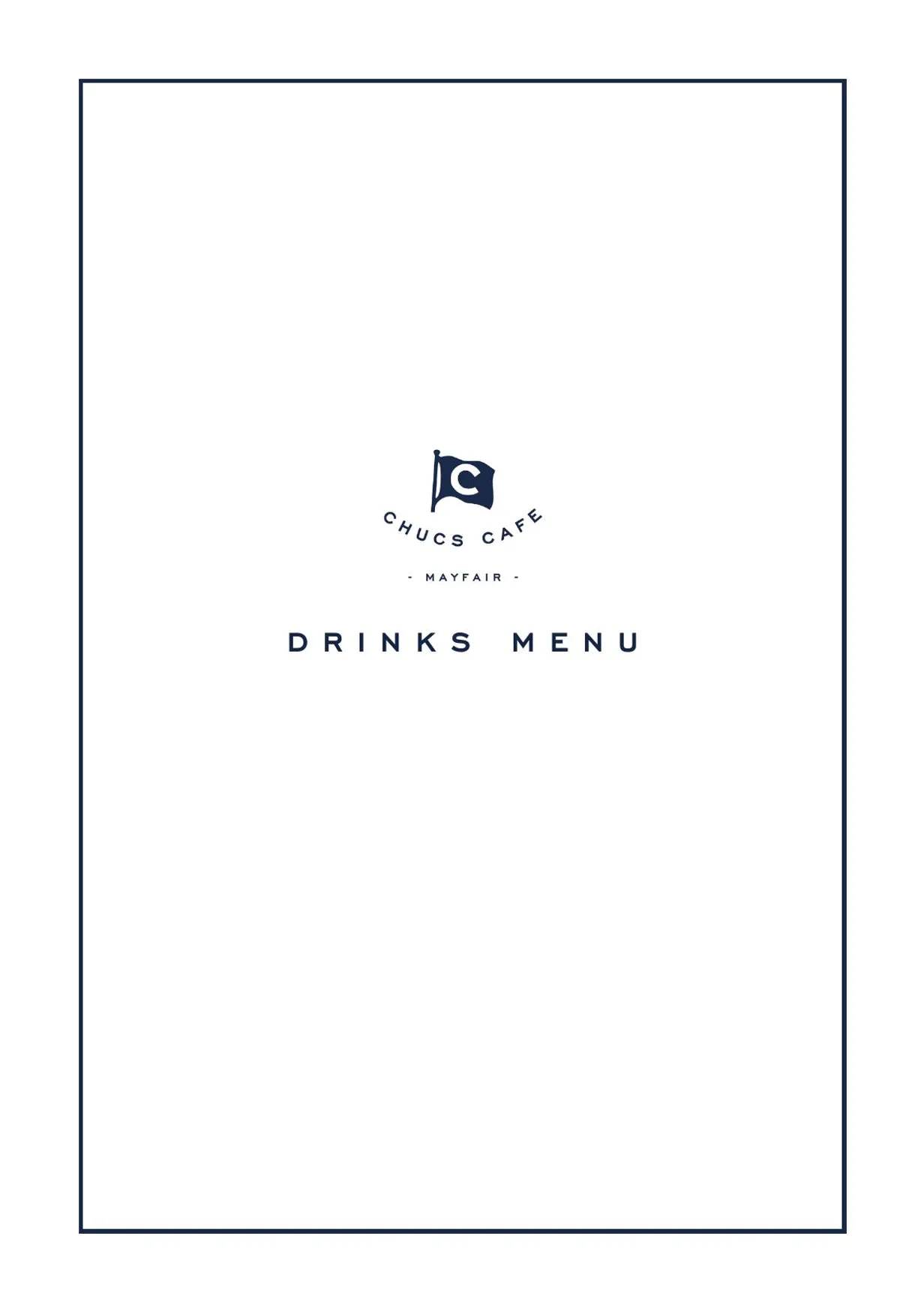 Chucs Mayfair menu, page 2