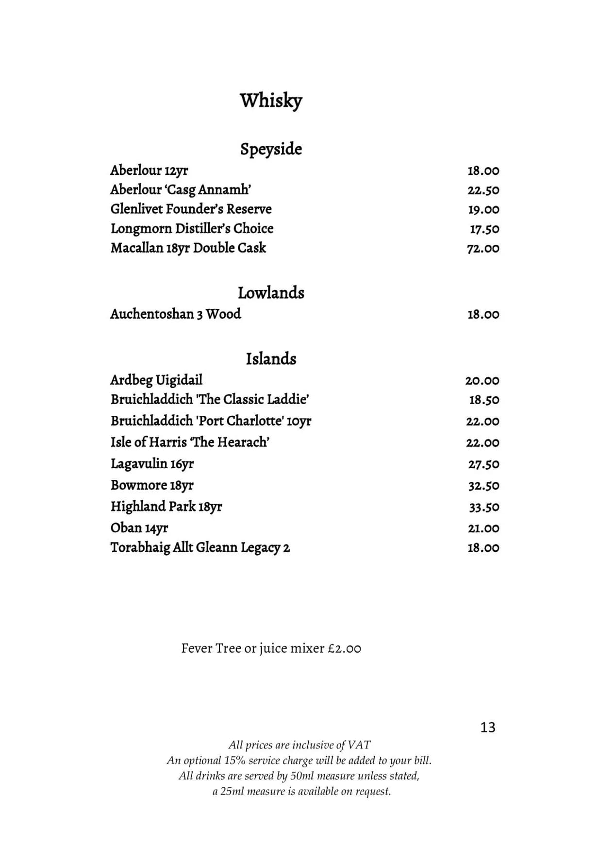 Galvin La Chapelle menu, page 14