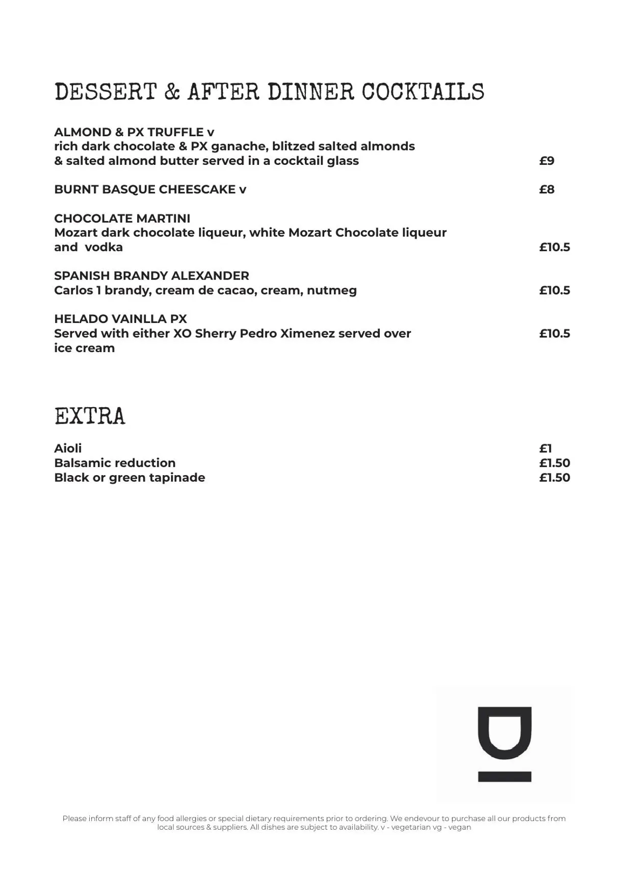 Bodega - Christchurch menu, page 4