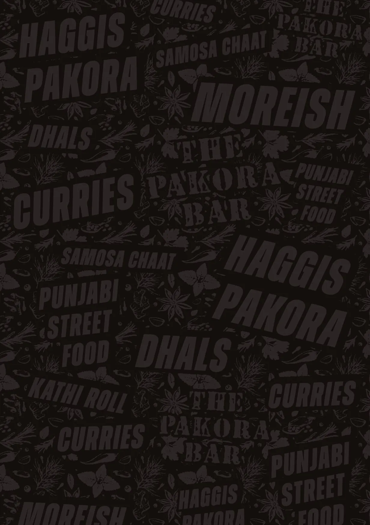 The Pakora Bar menu, page 10