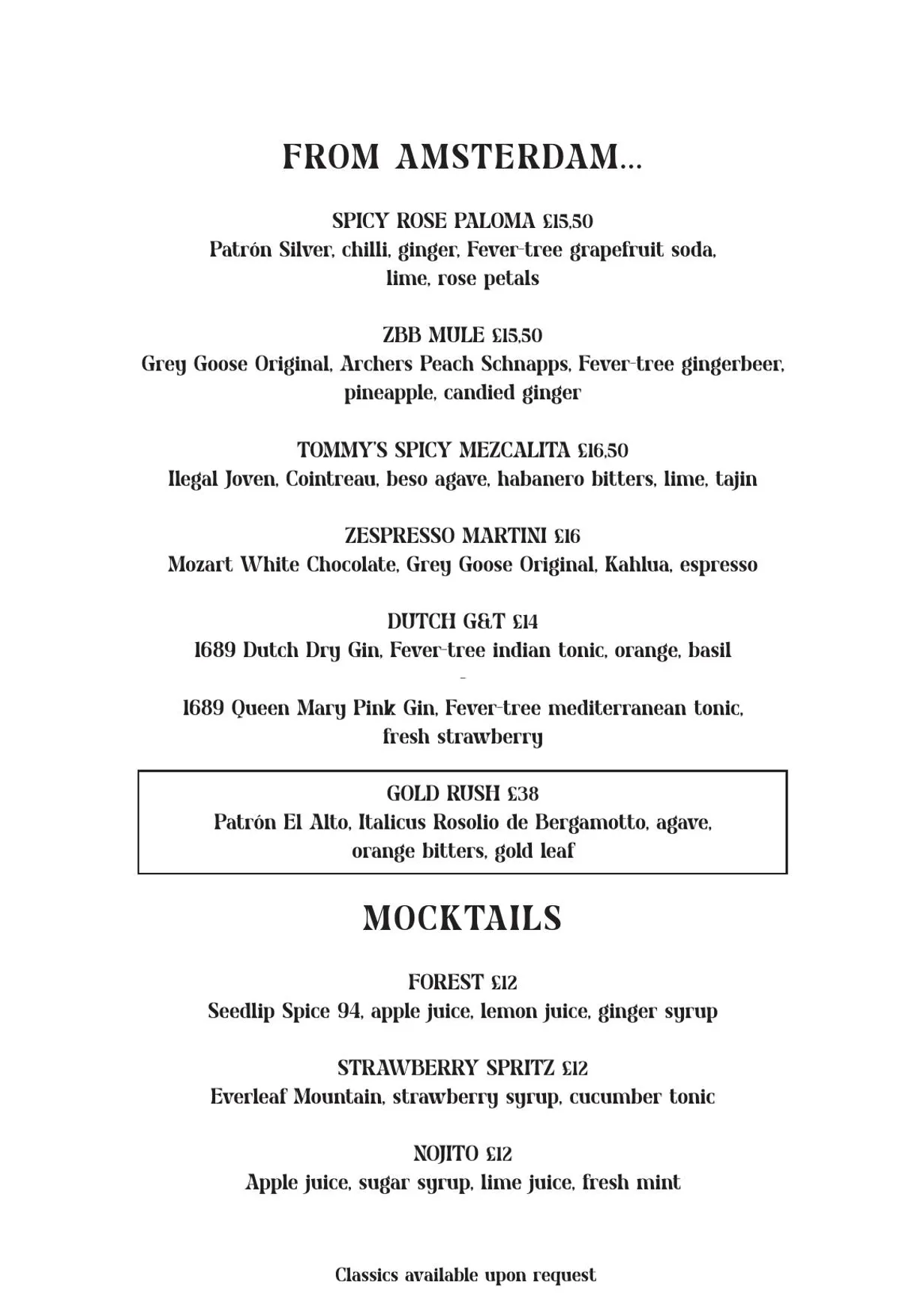 Zum Barbarossa menu, page 2