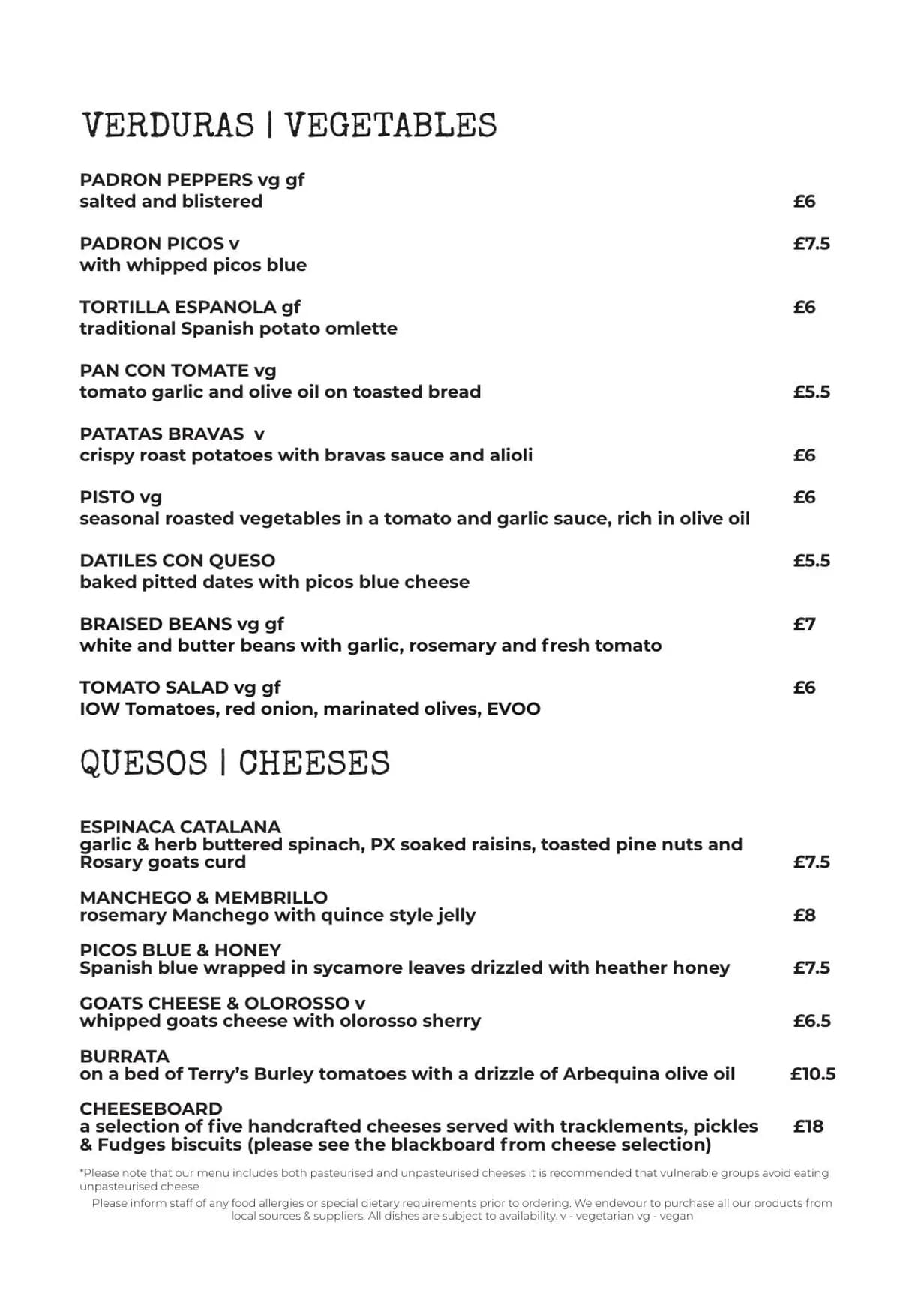 Bodega - Christchurch menu, page 3