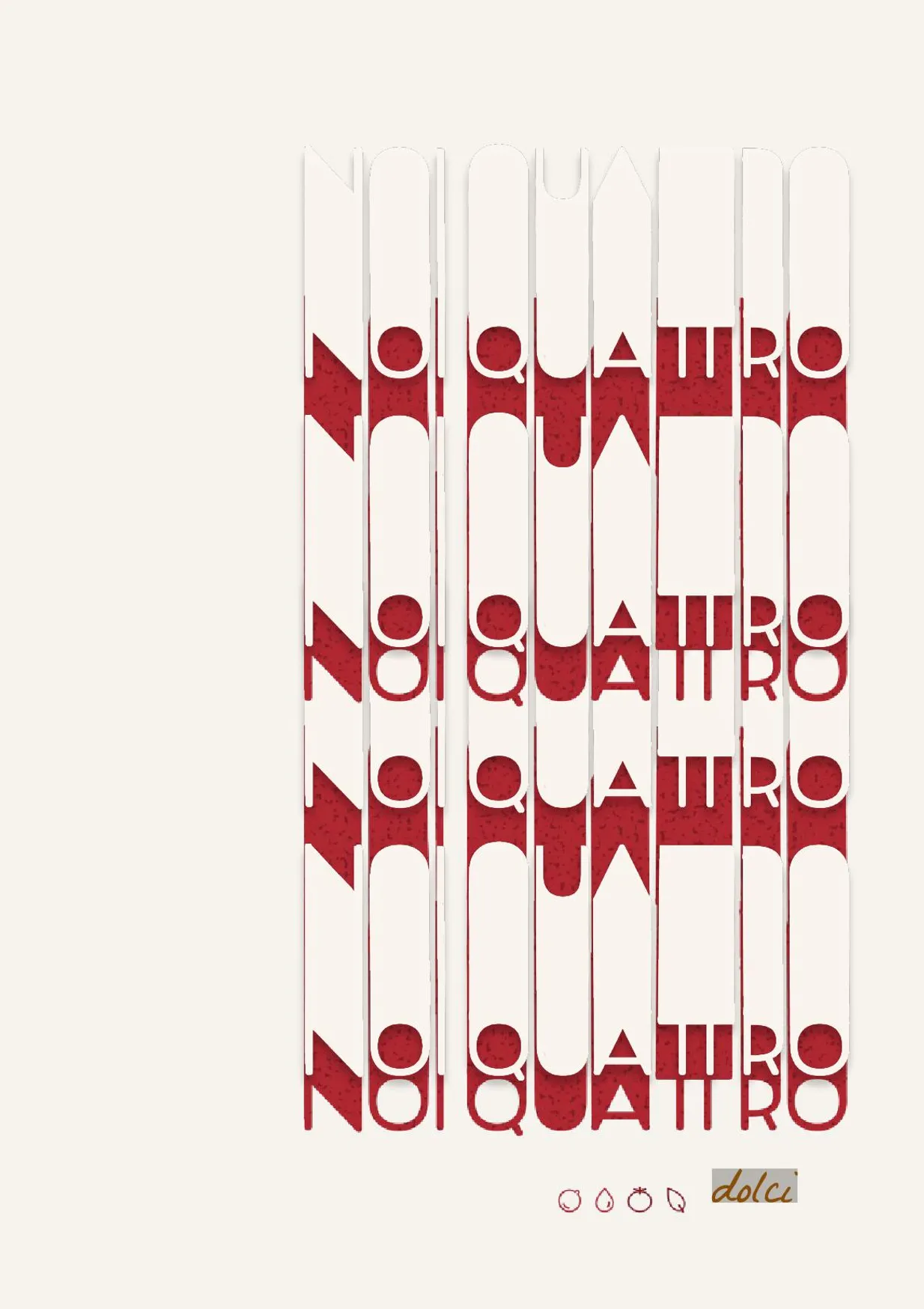 Noi Quattro menu, page 1